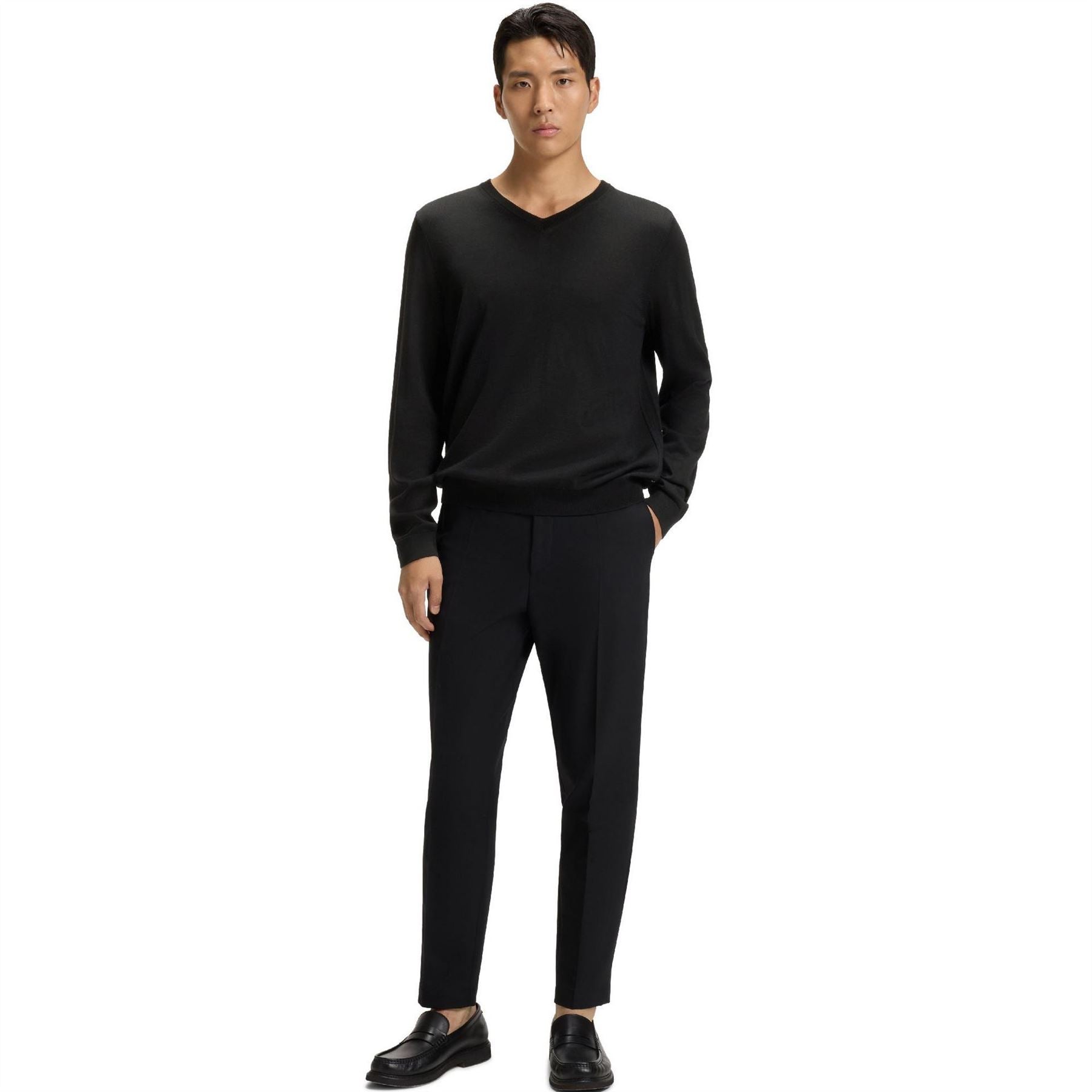 Boss V-Neck Long Sleeve Regular Fit Sweater