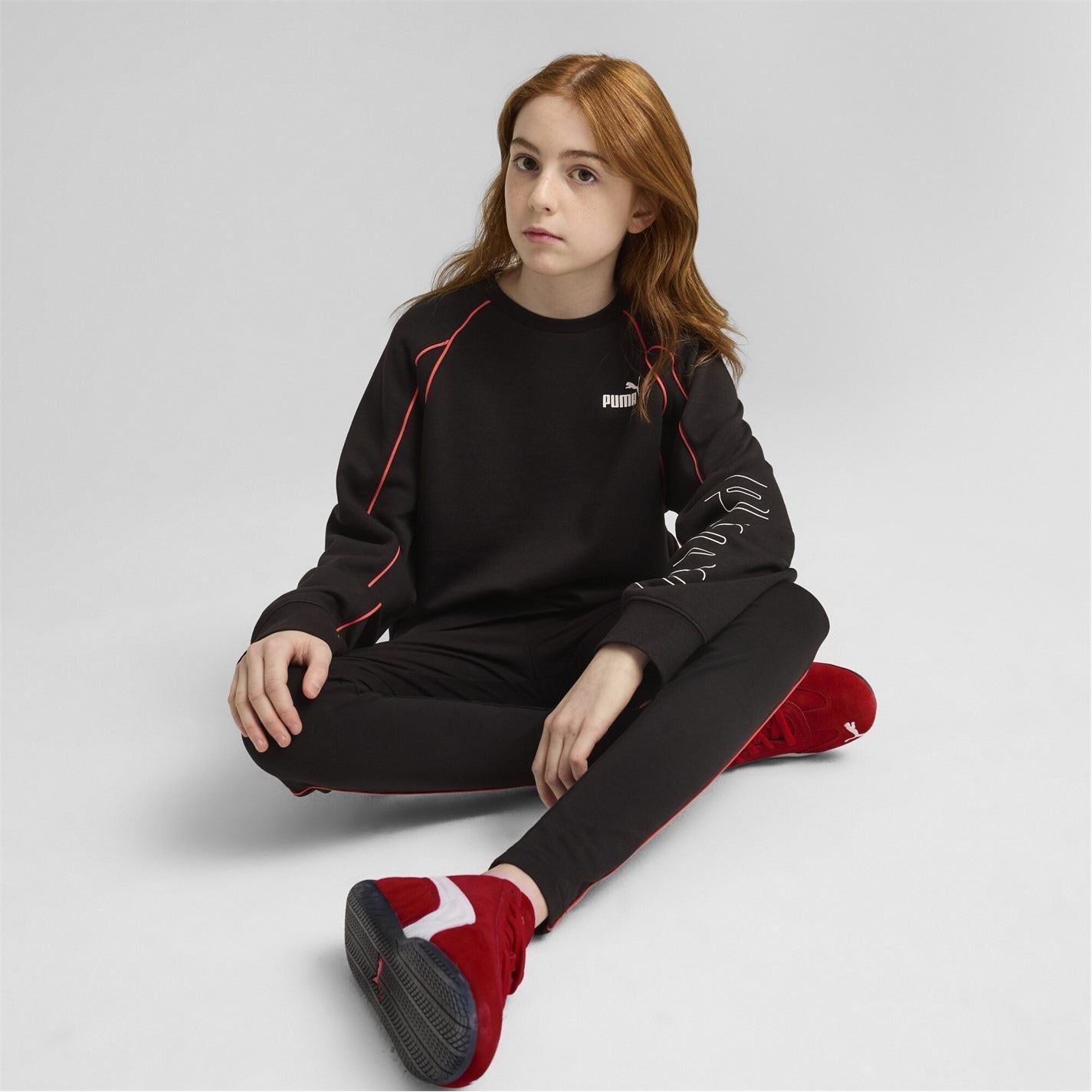 Puma Crew Neck Regular Fit Long Sleeve Sweatshirt