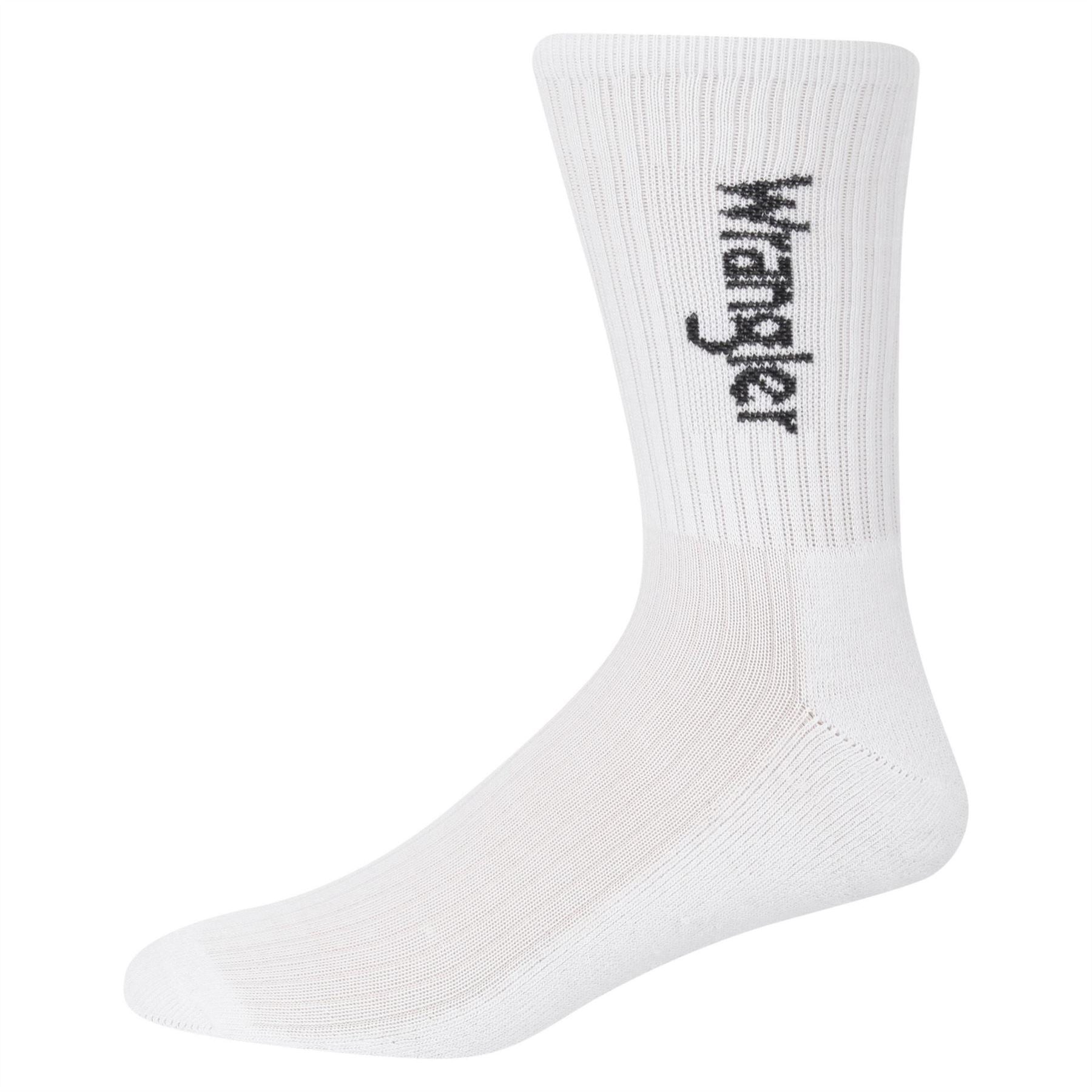 Wrangler Roger 3 Pack Lettering Crew Socks