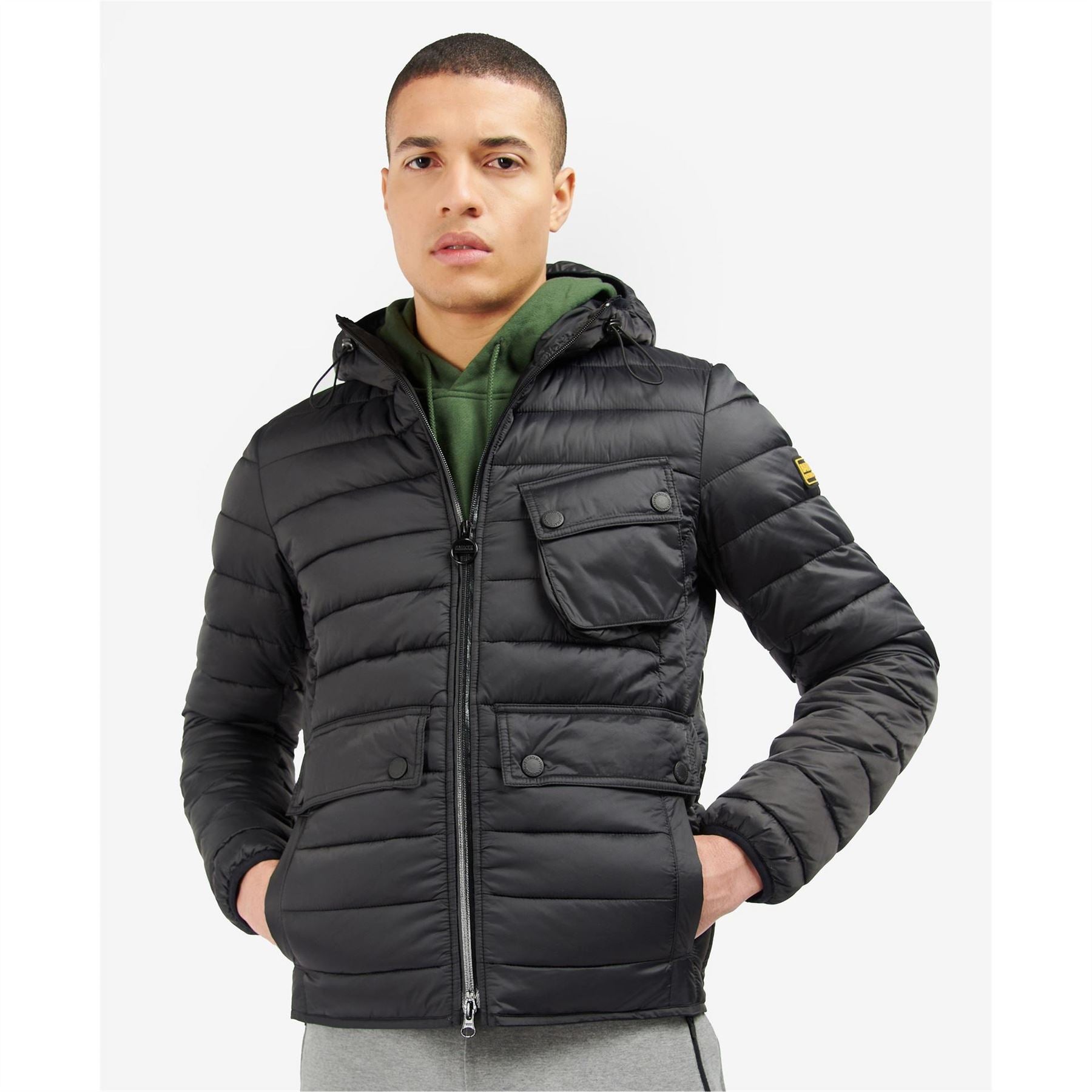 Barbour International Ouston Hooded Quilted Jacket
