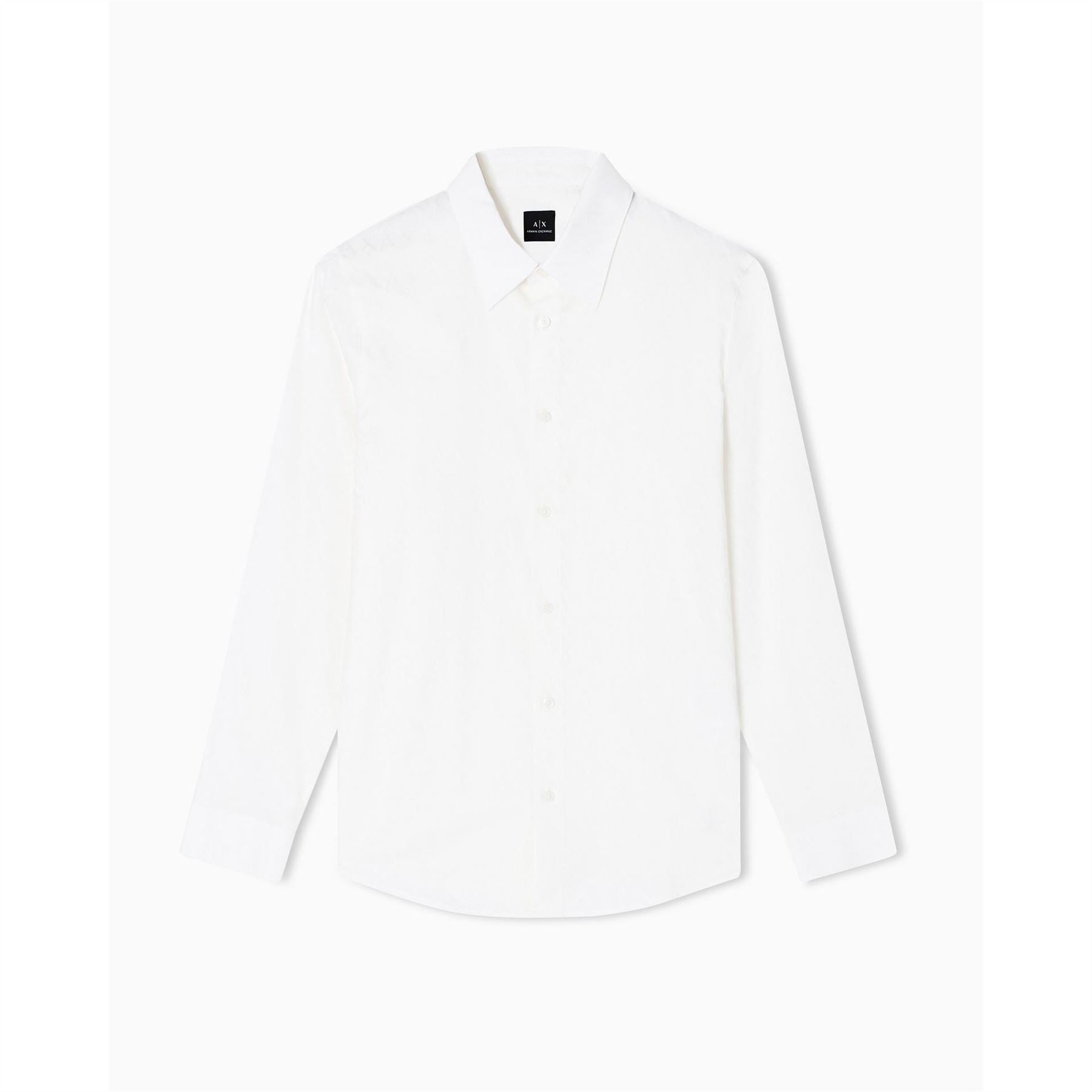 Armani Exchange Exchange Collared Neck Long Sleeve Shirt