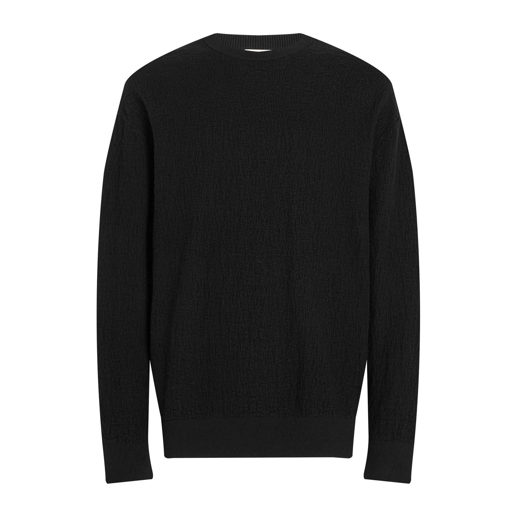 Calvin Klein Natural Texture Jacquard Crew Neck Jumper