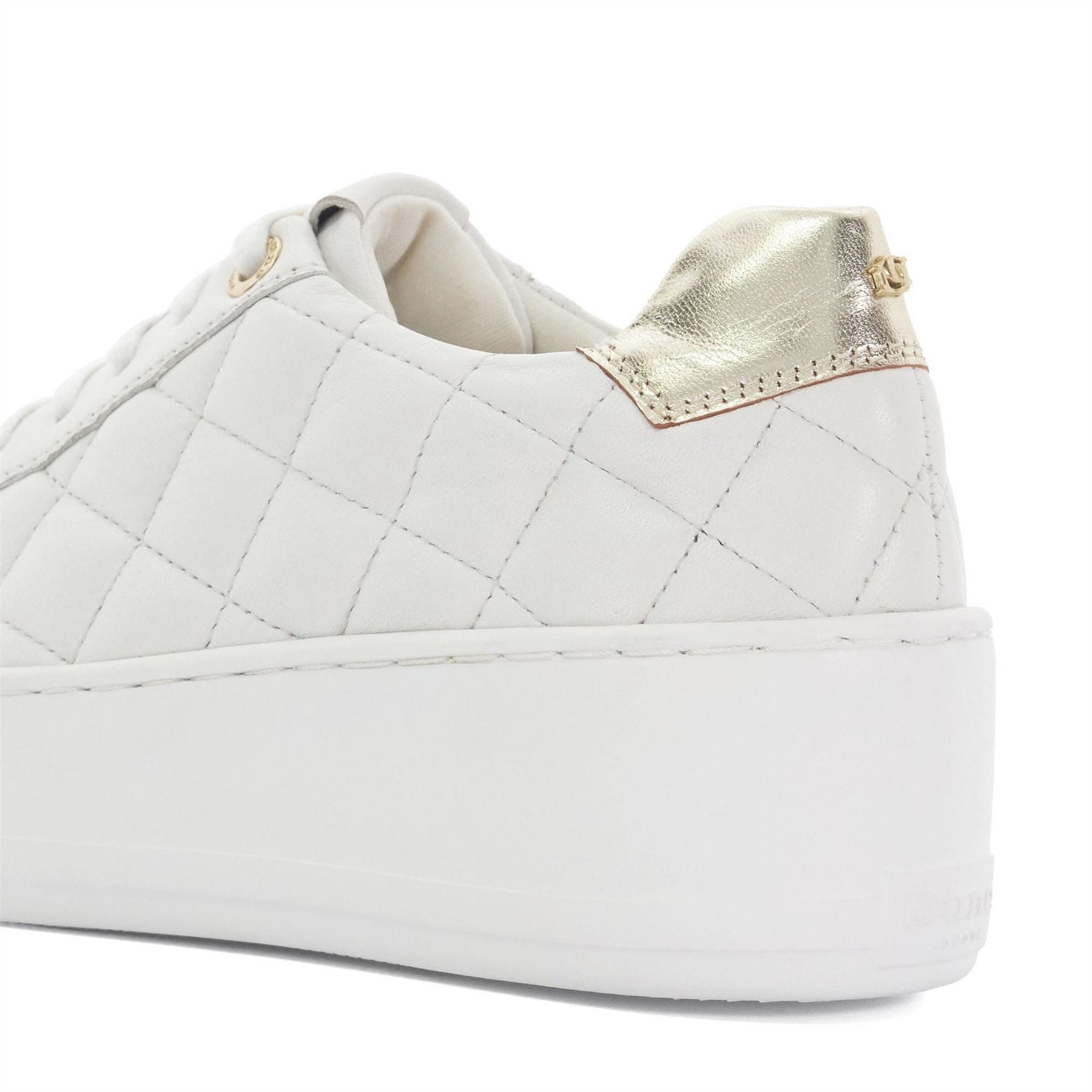 Dune London Elizas Quilted Wedge Heel Trainers