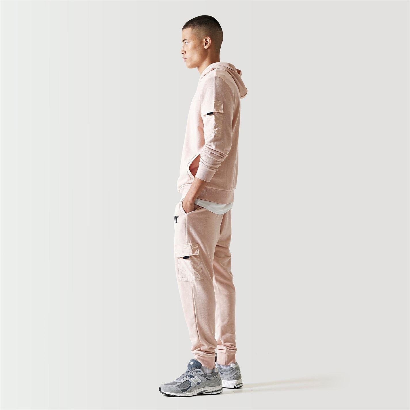 11 Degrees Woven Pocket Joggers   Putty Pink