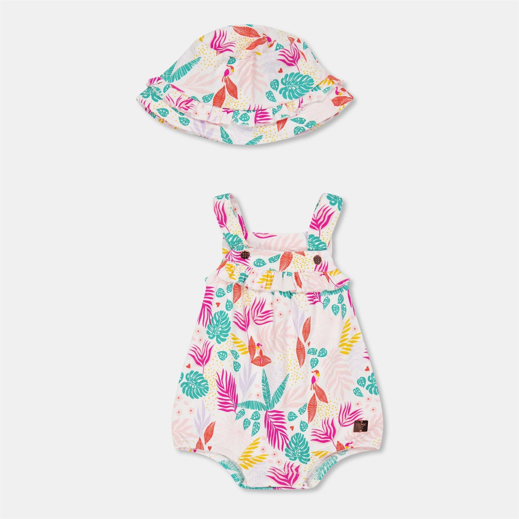 Carrement Beau Floral Sleeveless Dress With Spaghetti Straps
