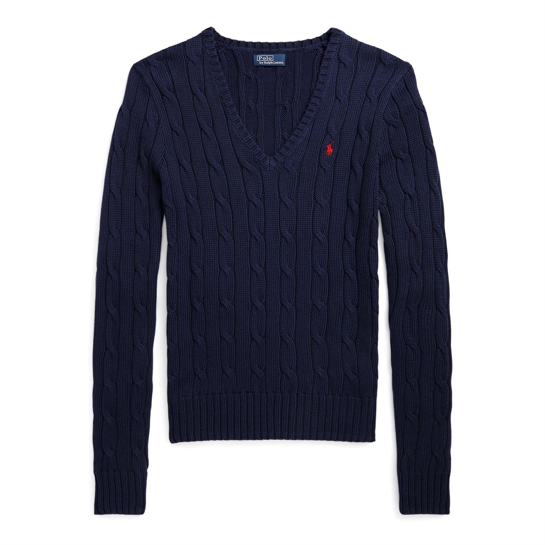 Polo Ralph Lauren Cable Knit V Neck Jumper