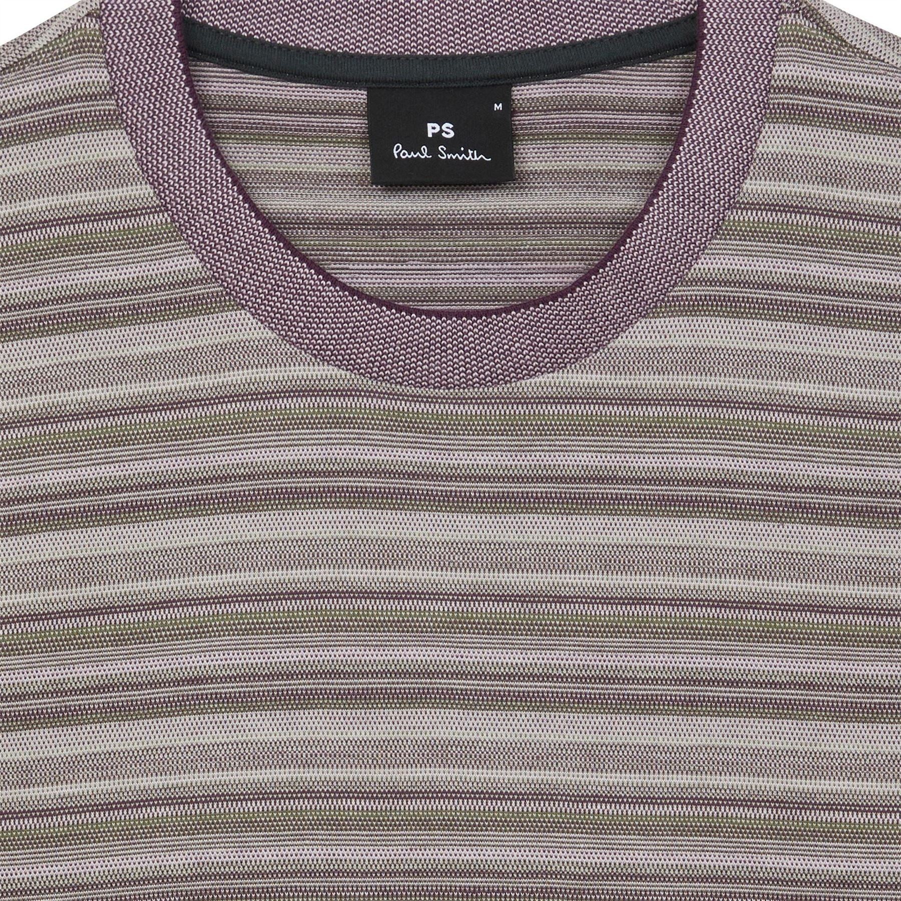 PS Paul Smith Striped Crew Neck Short Sleeve Jersey T-Shirt