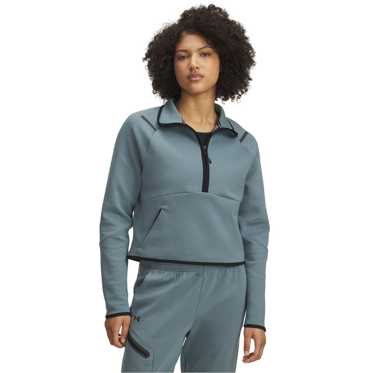 Under Armour Unstoppbl Fleece Zip Neck Long Sleeve Sweatshirt