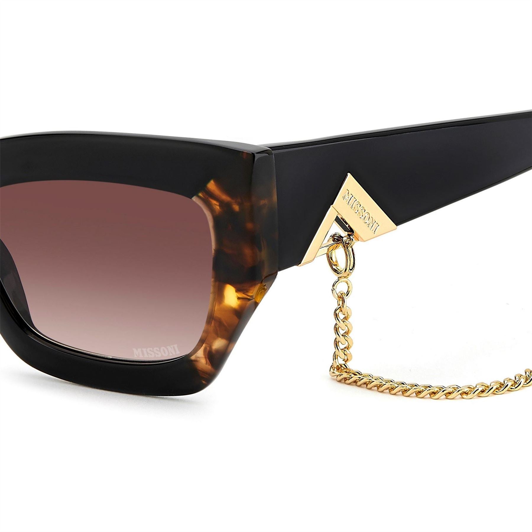 Missoni Rectangular Round Sunglasses