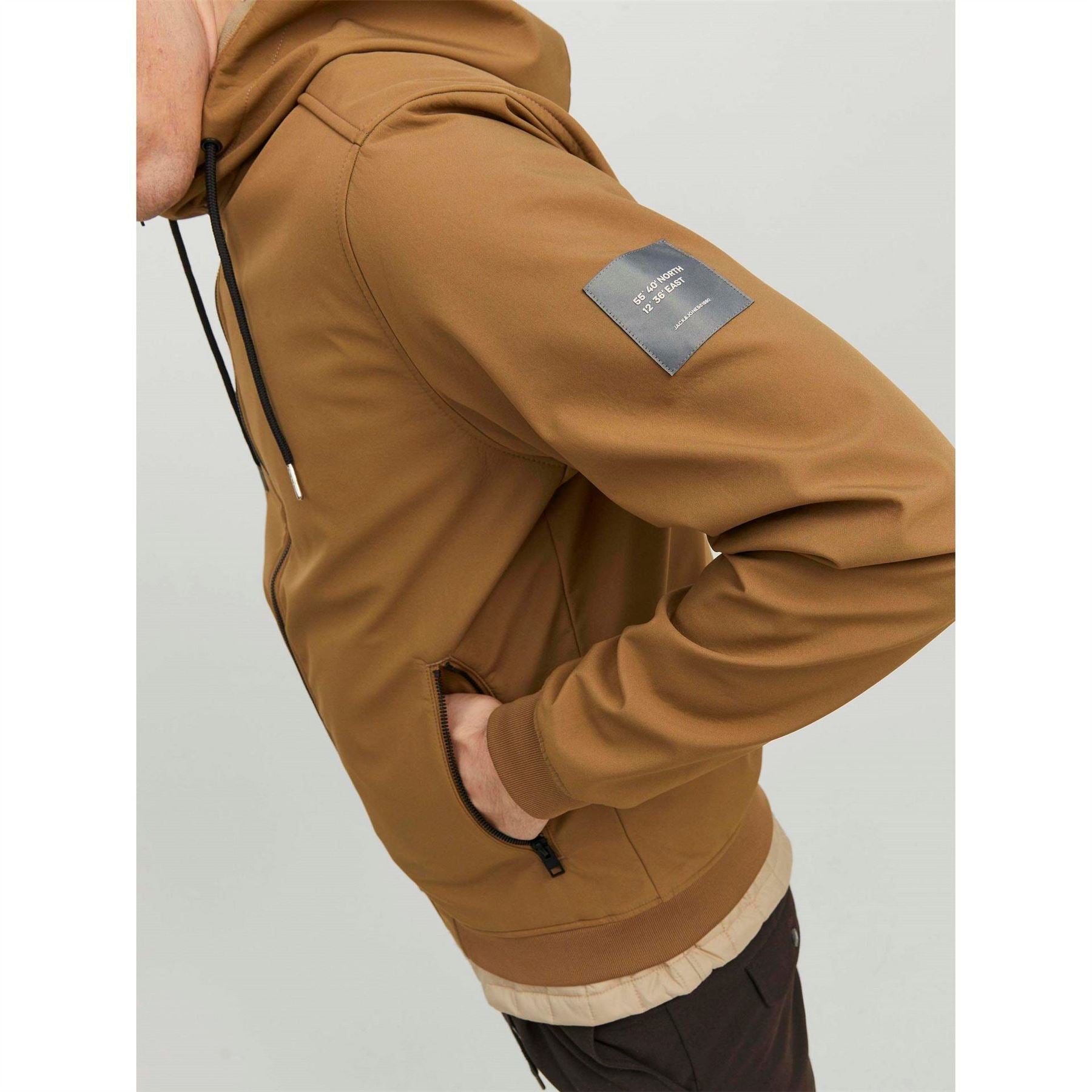 Jack and Jones Zipped Hooded Softshell Jacket