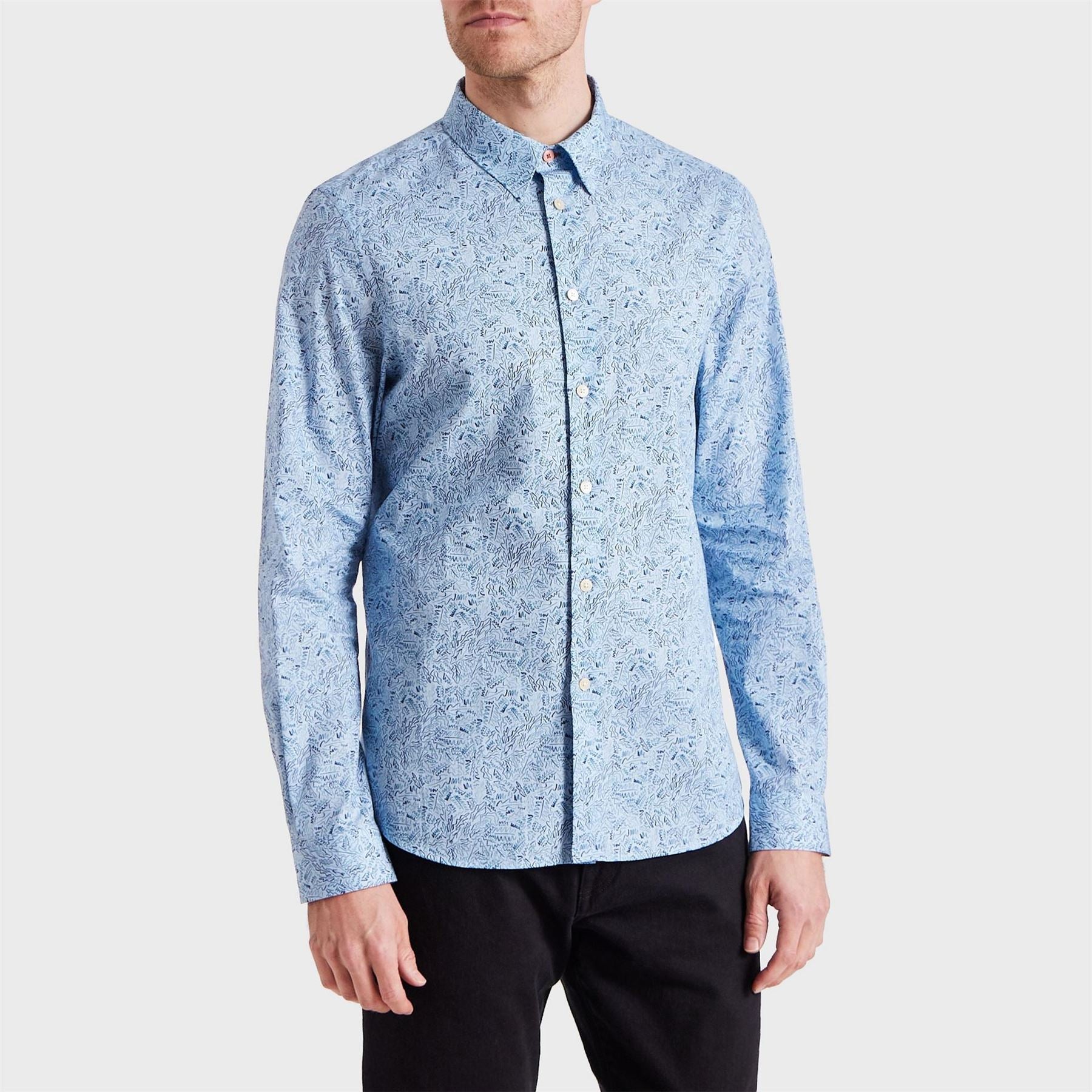 PS Paul Smith Long Sleeve Patterned Tailored Fit Shirt