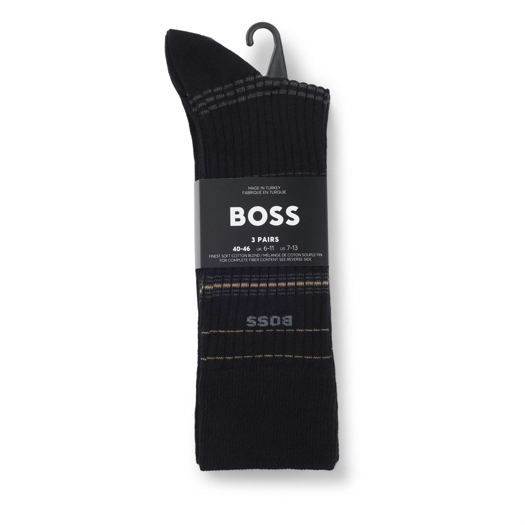 Boss Pack Rib Stripe Socks