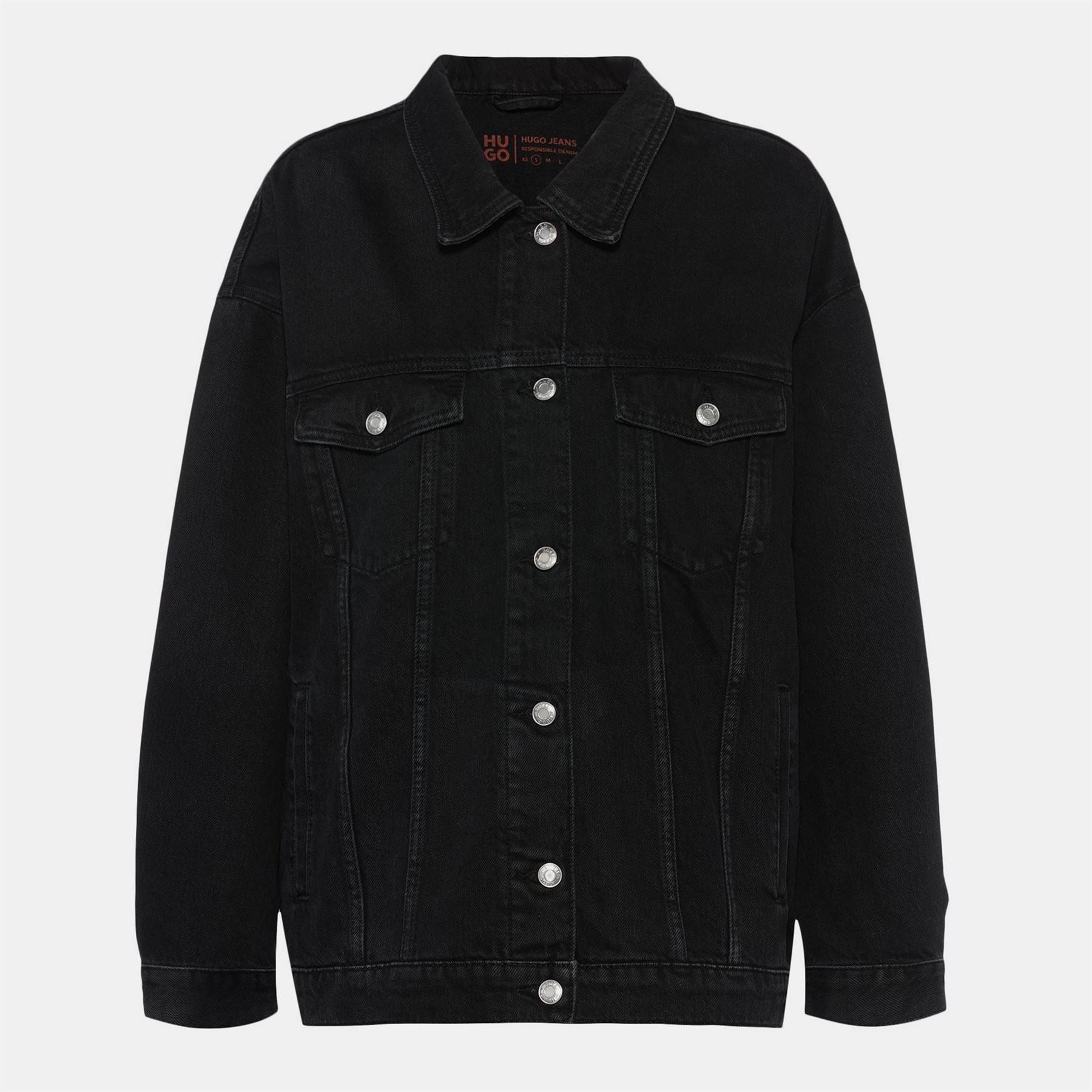 Hugo Structured Denim Tailored Fit Denim Jacket