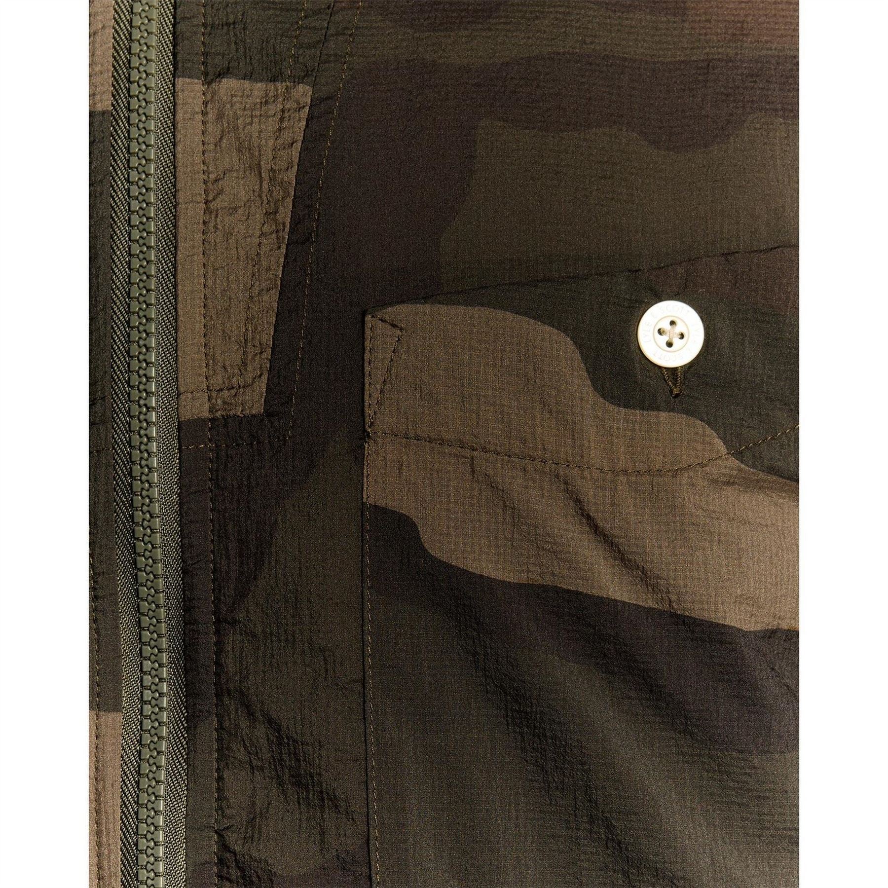 Lyle and Scott Camo Patterned Overshirt with Chest Pocket
