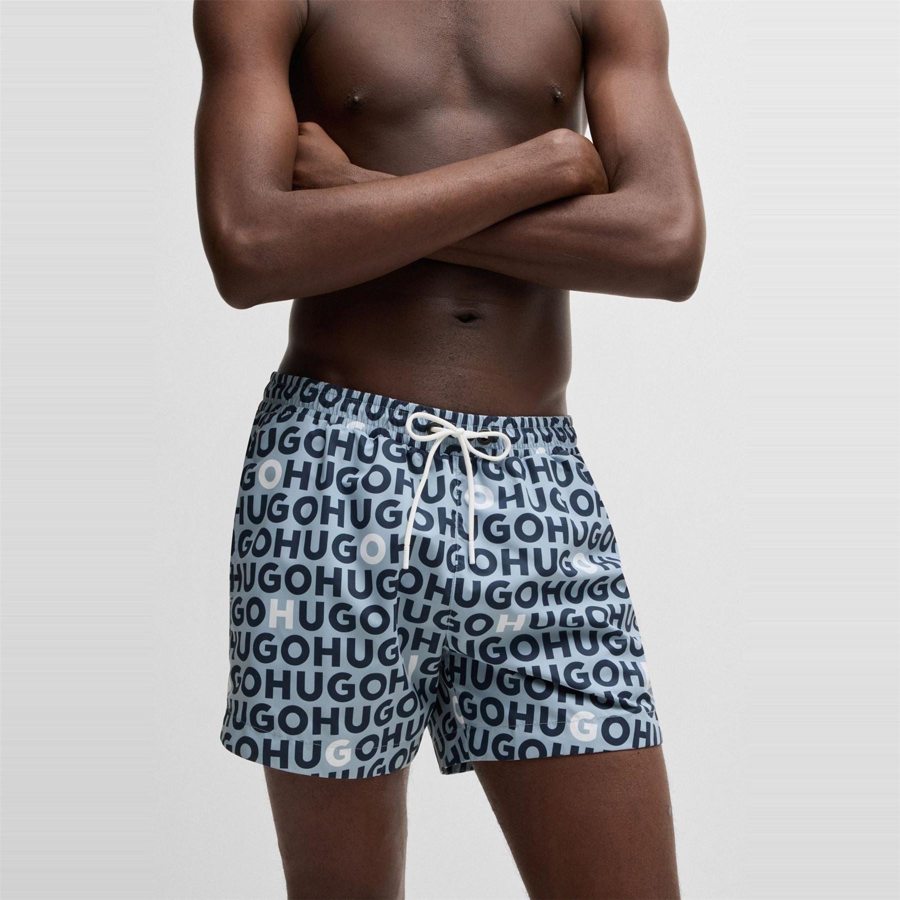 Hugo Regular Fit Swim Short with Lettering