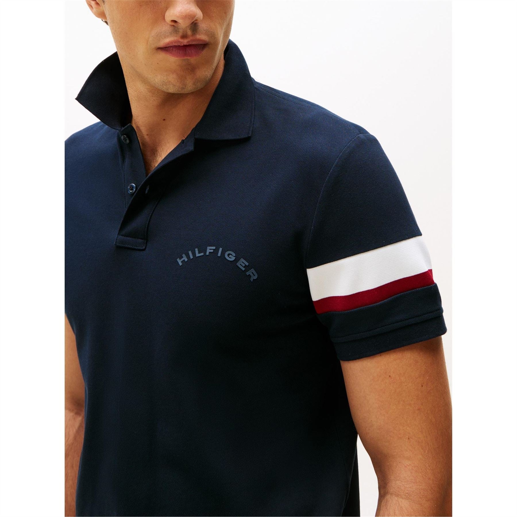 Tommy Hilfiger Collared Neck Short Sleeve Polo Shirt