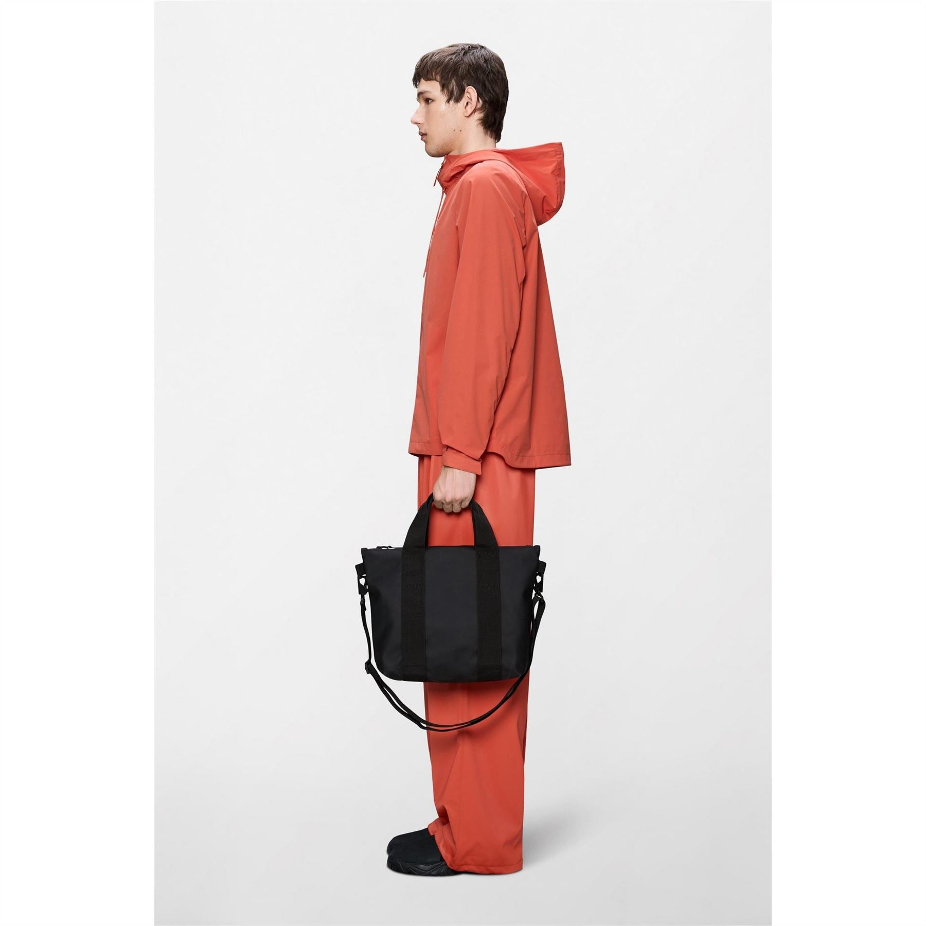 Rains Tote with Logo and Detachable Strap