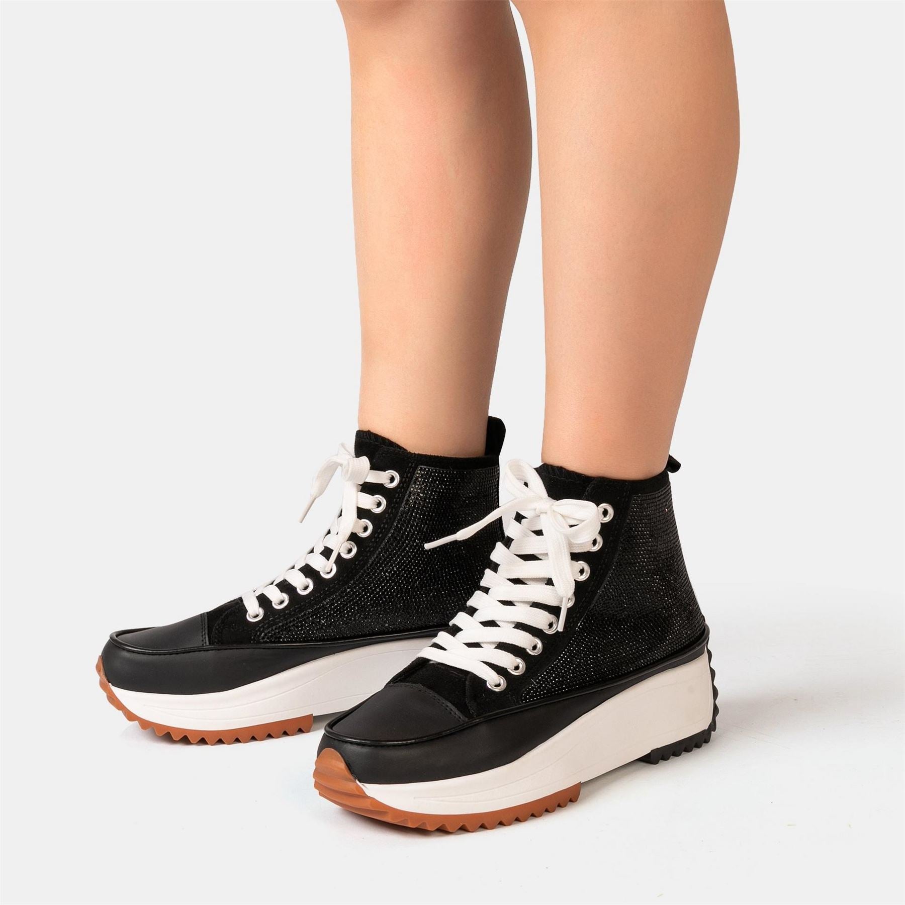 Firetrap Platform Hi Top Ladies Trainers