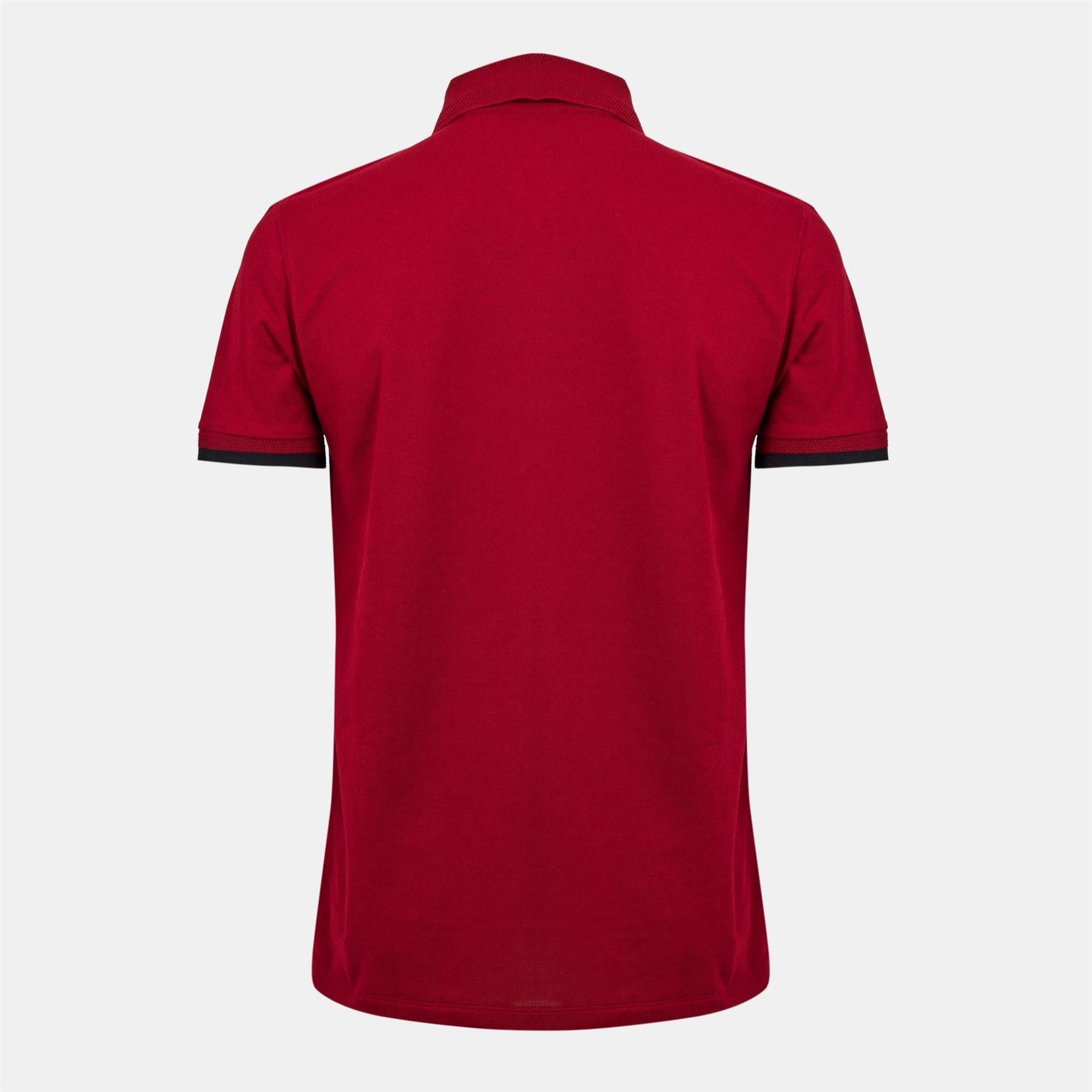 Boss Collared Neck Button Placket Polo Shirt