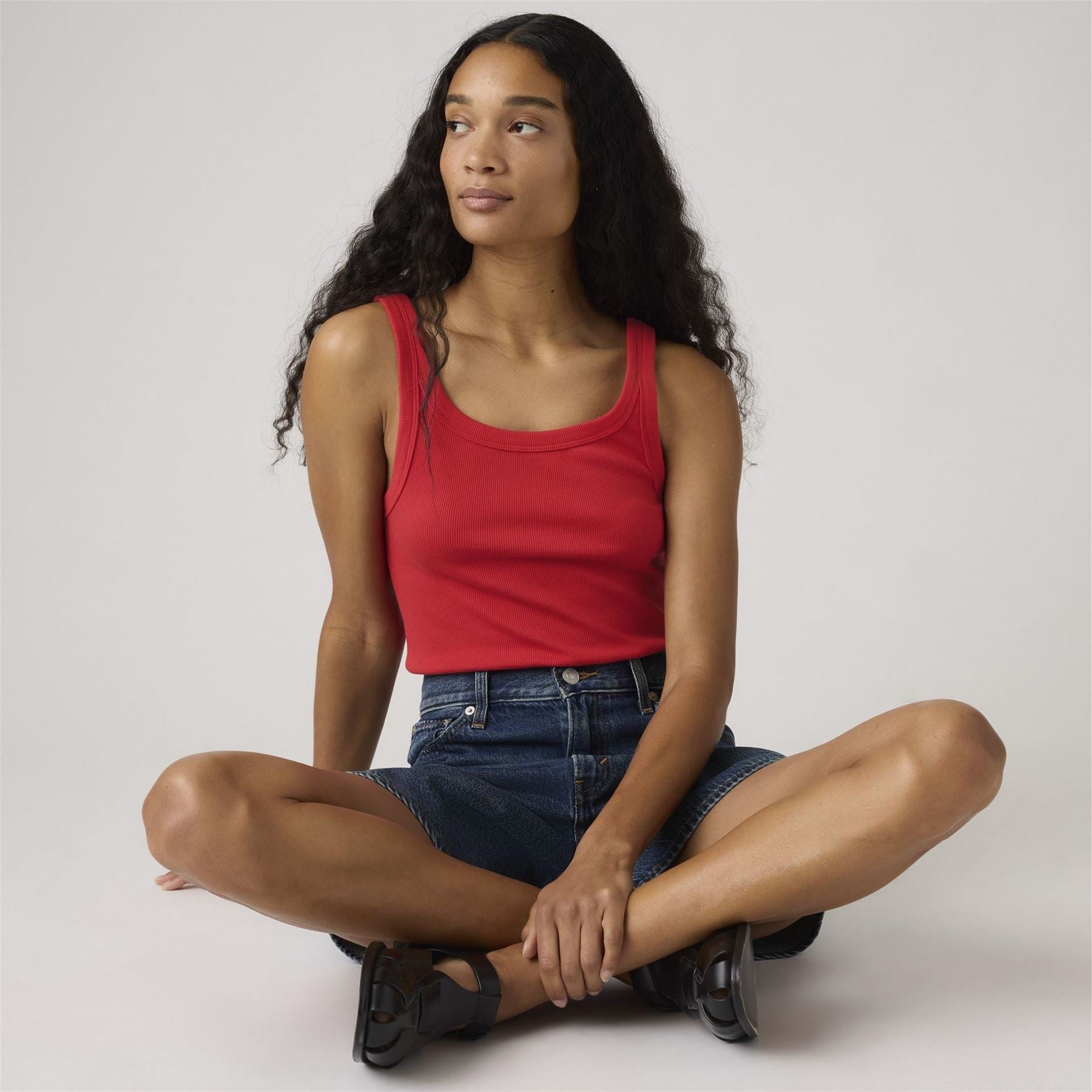 Levis Essential Sporty White Tank Vest