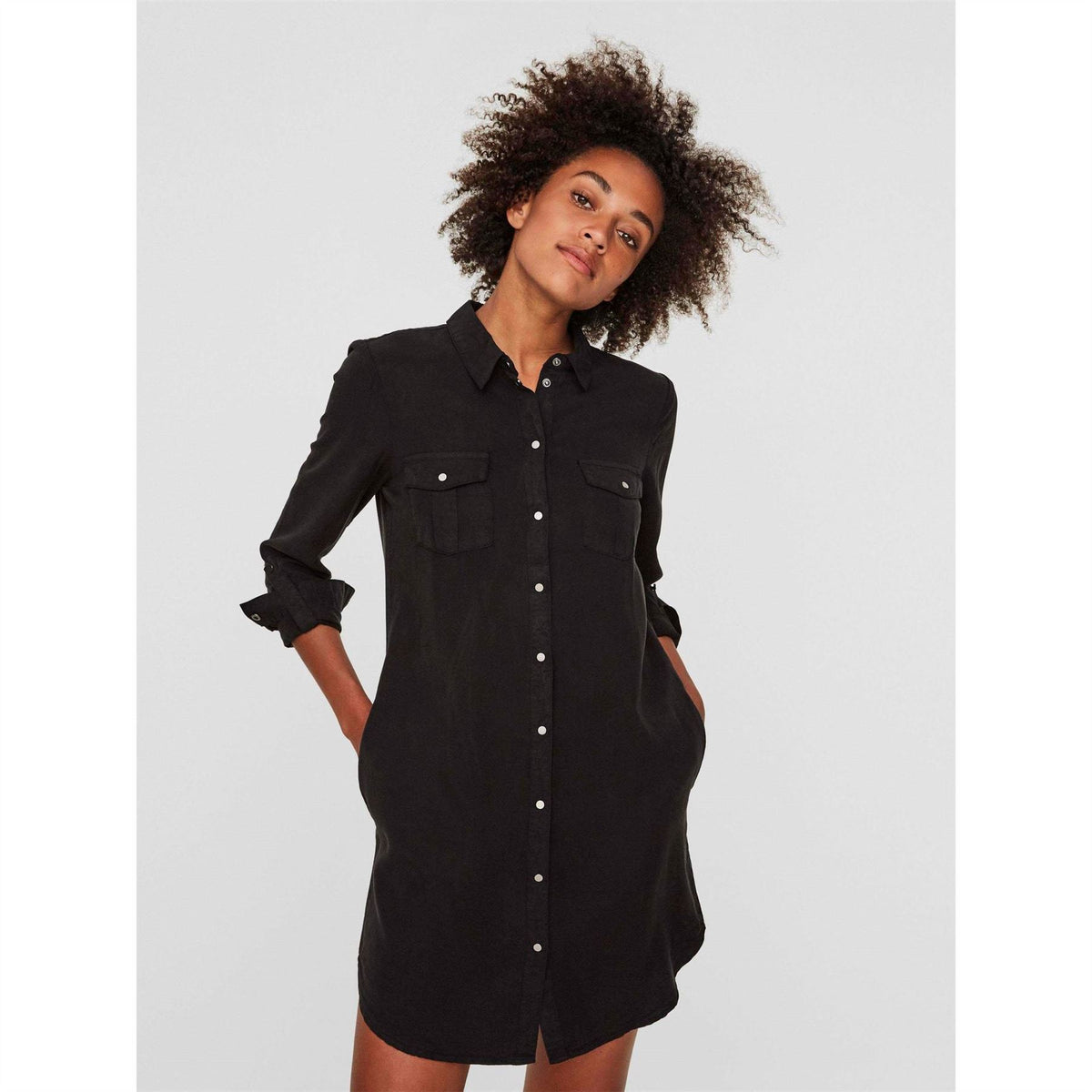 Vero Moda Sigga Long Sleeve Shirt Dress