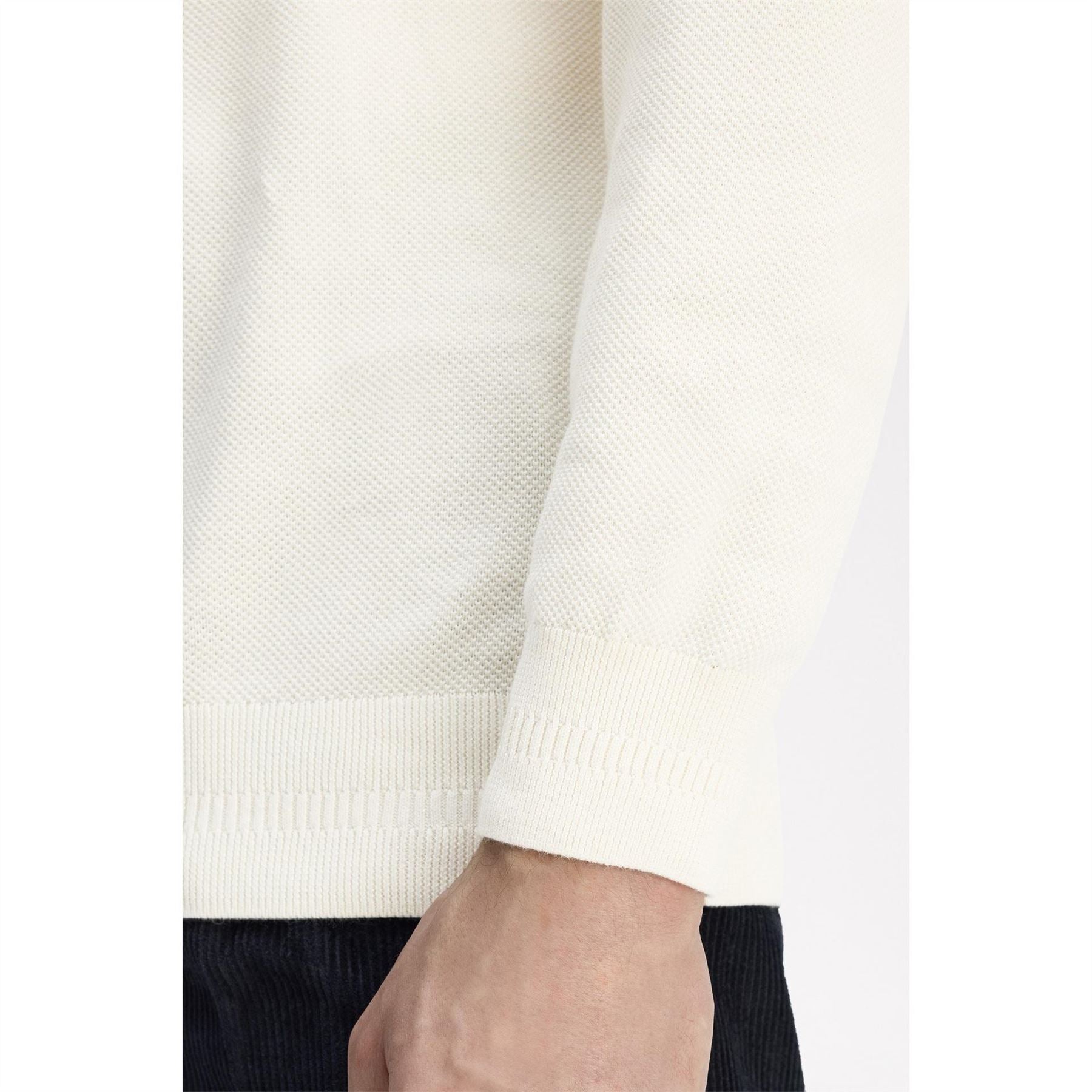 Fred Perry Pique Crew Neck Jumper