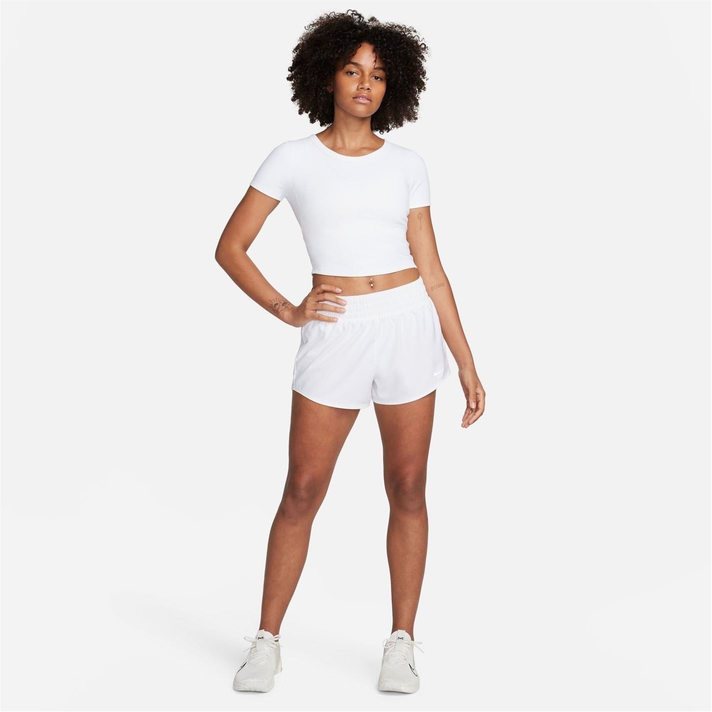 Nike Womens One Fitted Dri Fit Short Sleeve Top