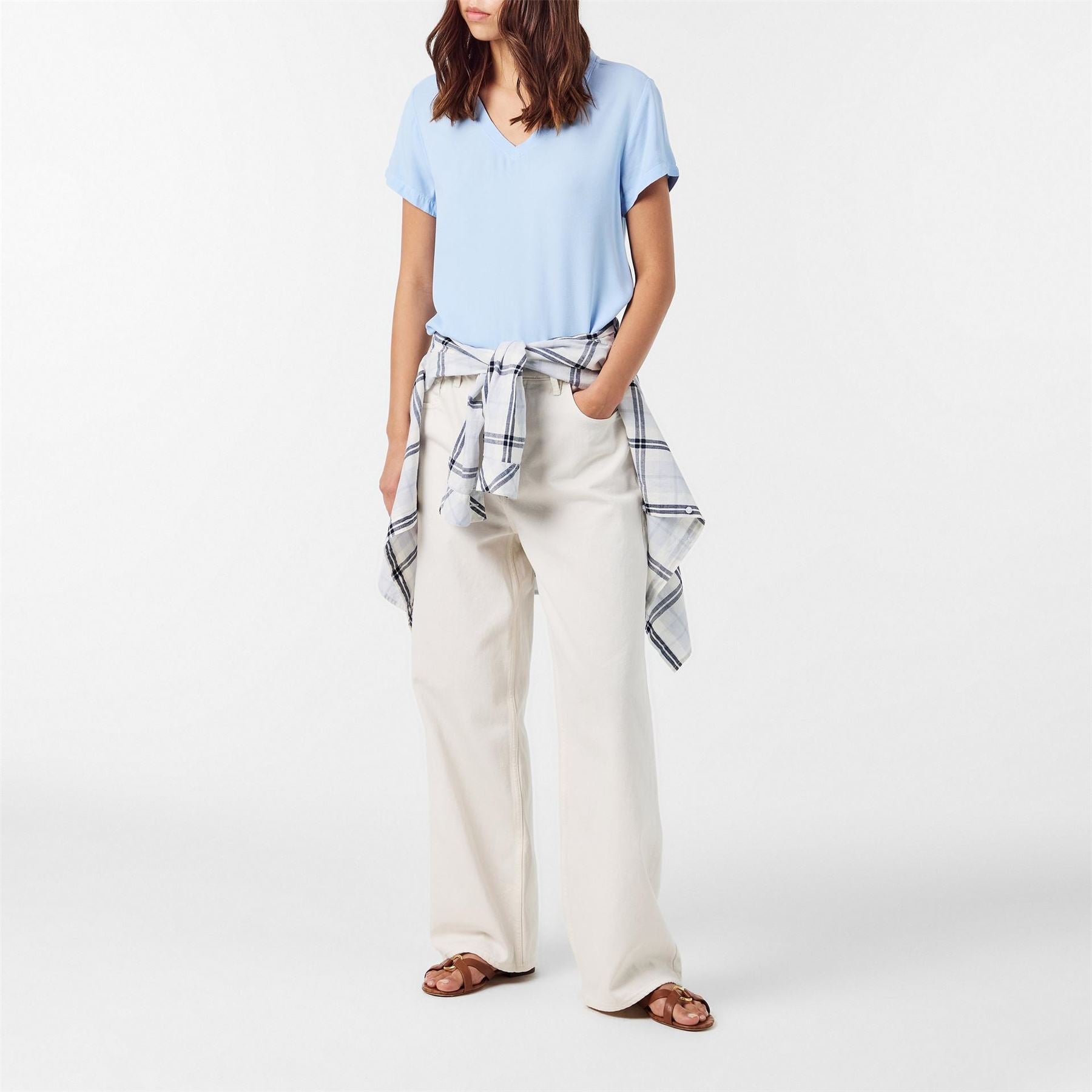 Bella Dahl V-Neck Regular Fit Short Sleeve T-Shirt