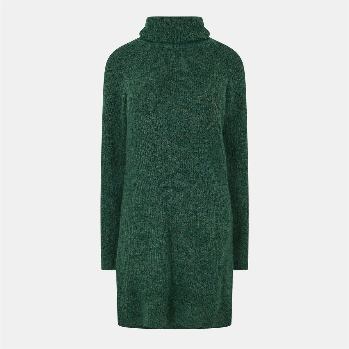 Pieces Knit Turtleneck Long Sleeve Mini Sweater Dress