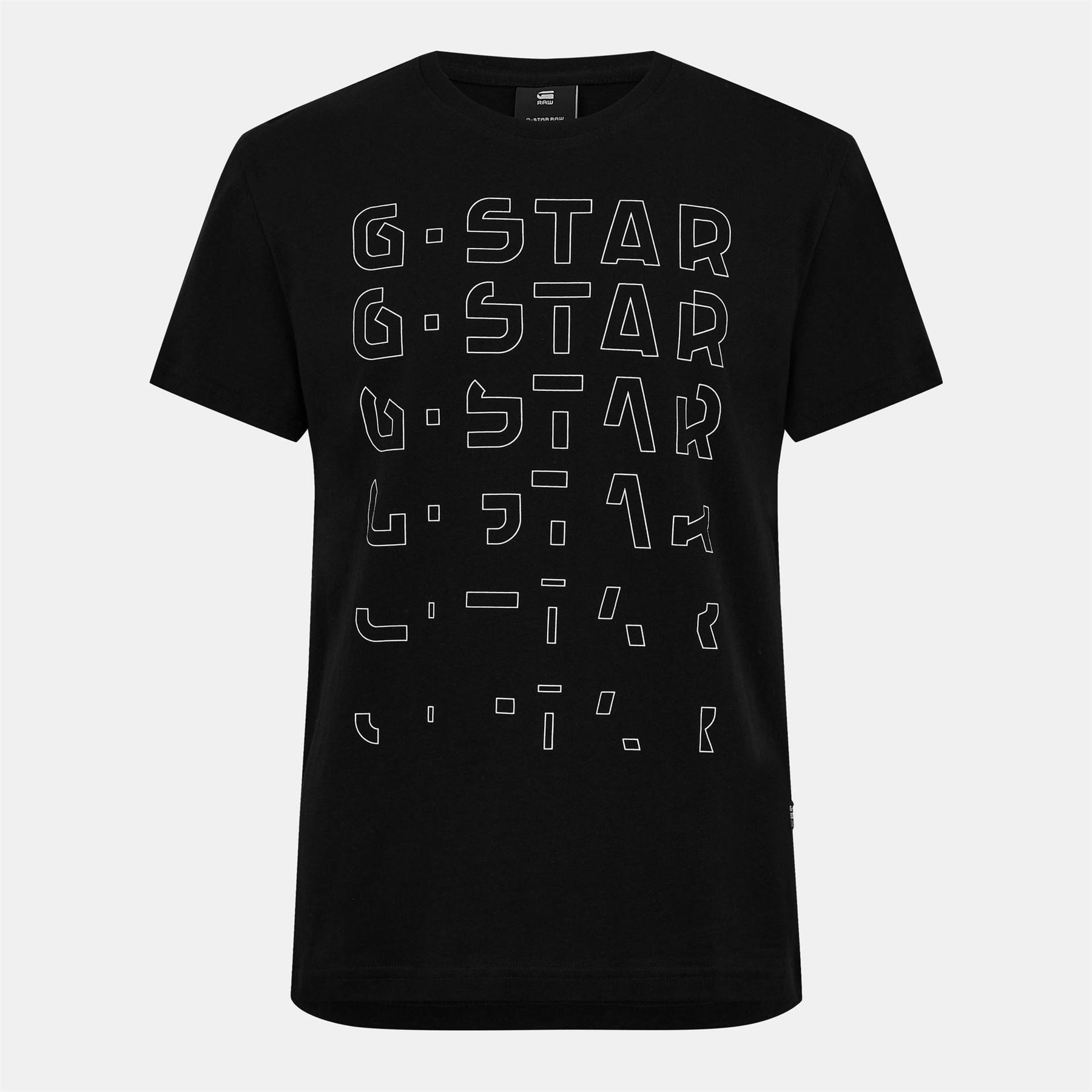 G Star Regular Fit Lettering Crew Neck T-Shirt