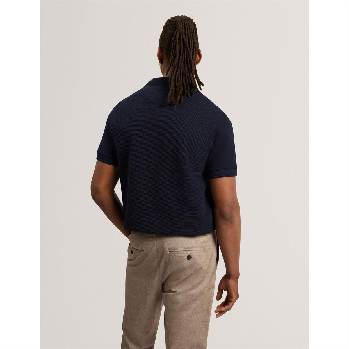 Ted Baker Waffle Short Sleeve Polo Shirt