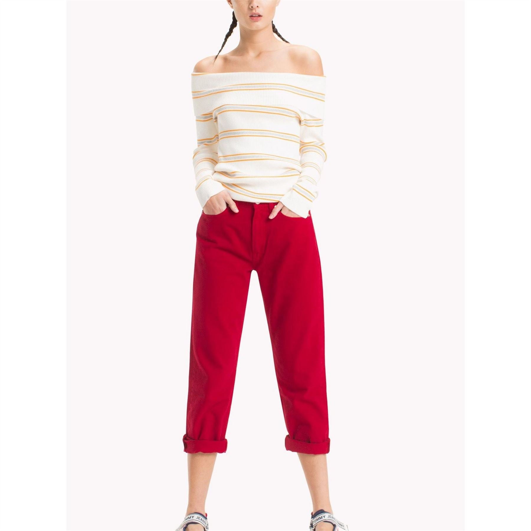 Tommy Jeans Jeans Off Shoulder Rib Sweater