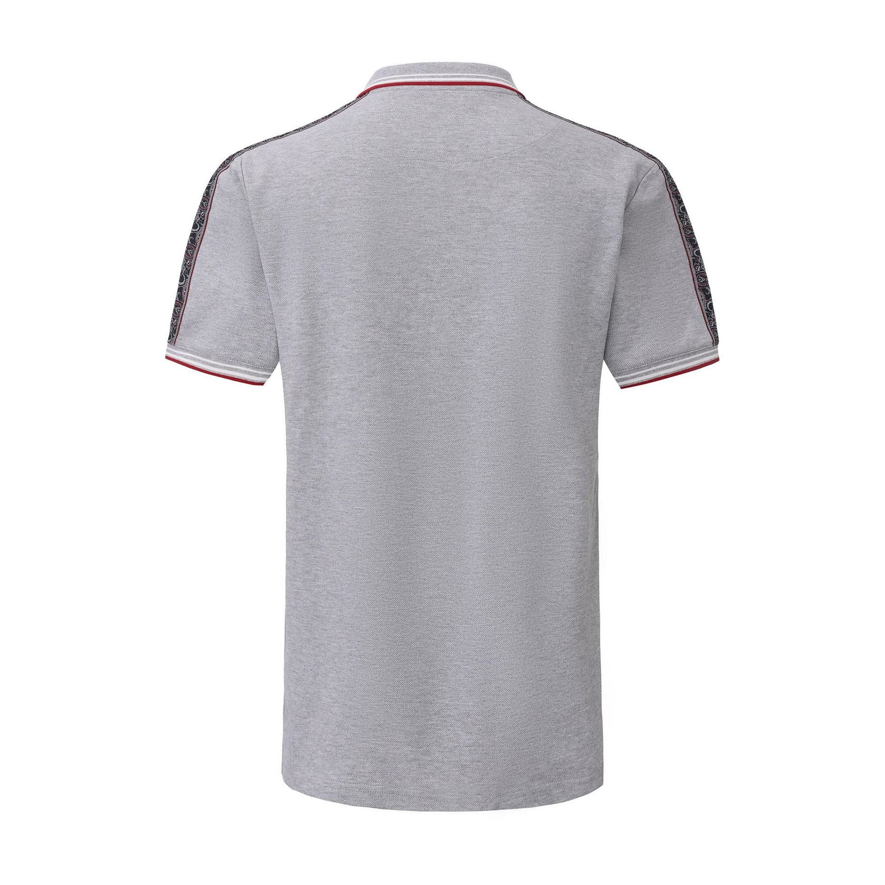 Pretty Green Mens Green Tape Polo