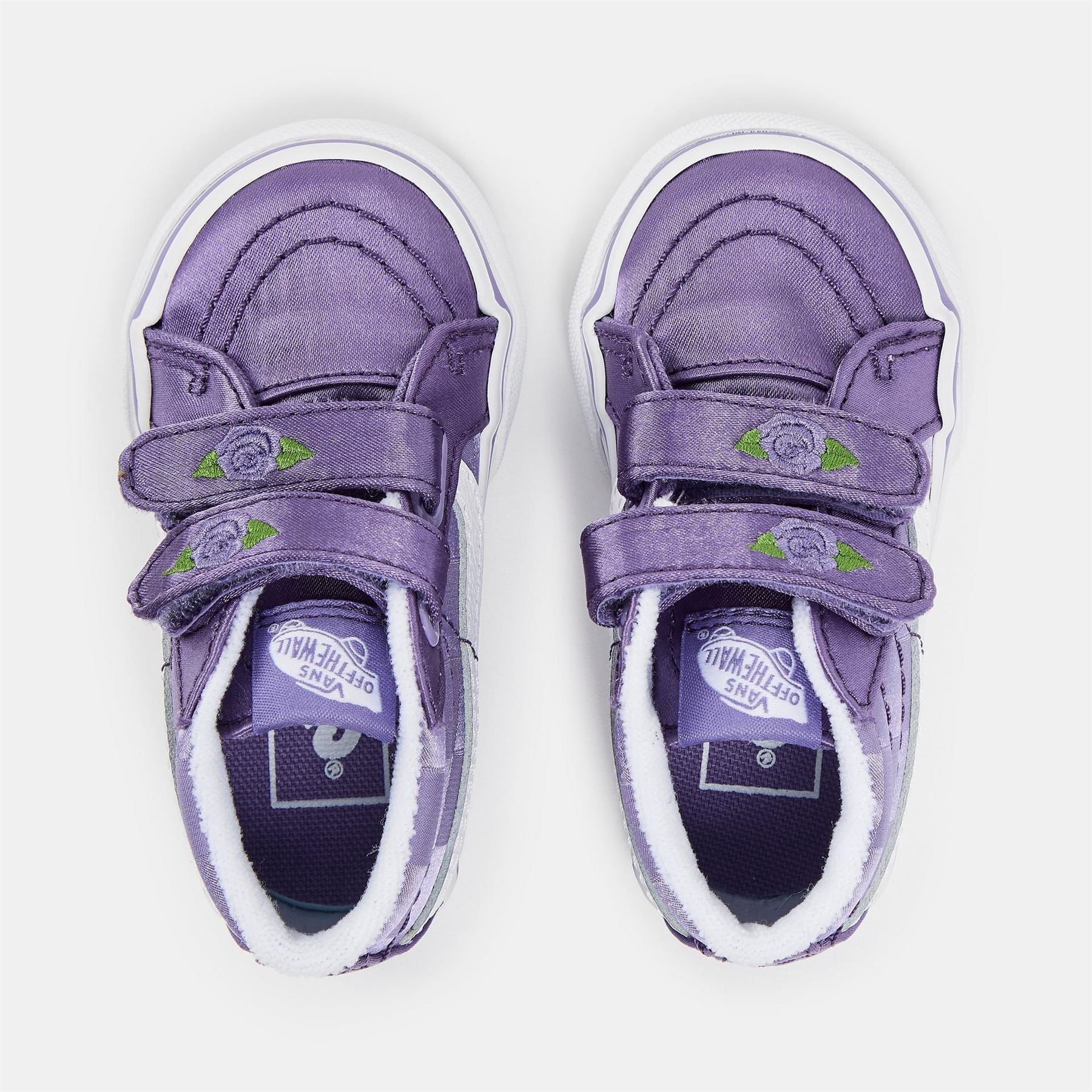 Vans Kids Mid Reissue V Satin Rose Purple Canvasas High Top Trainers