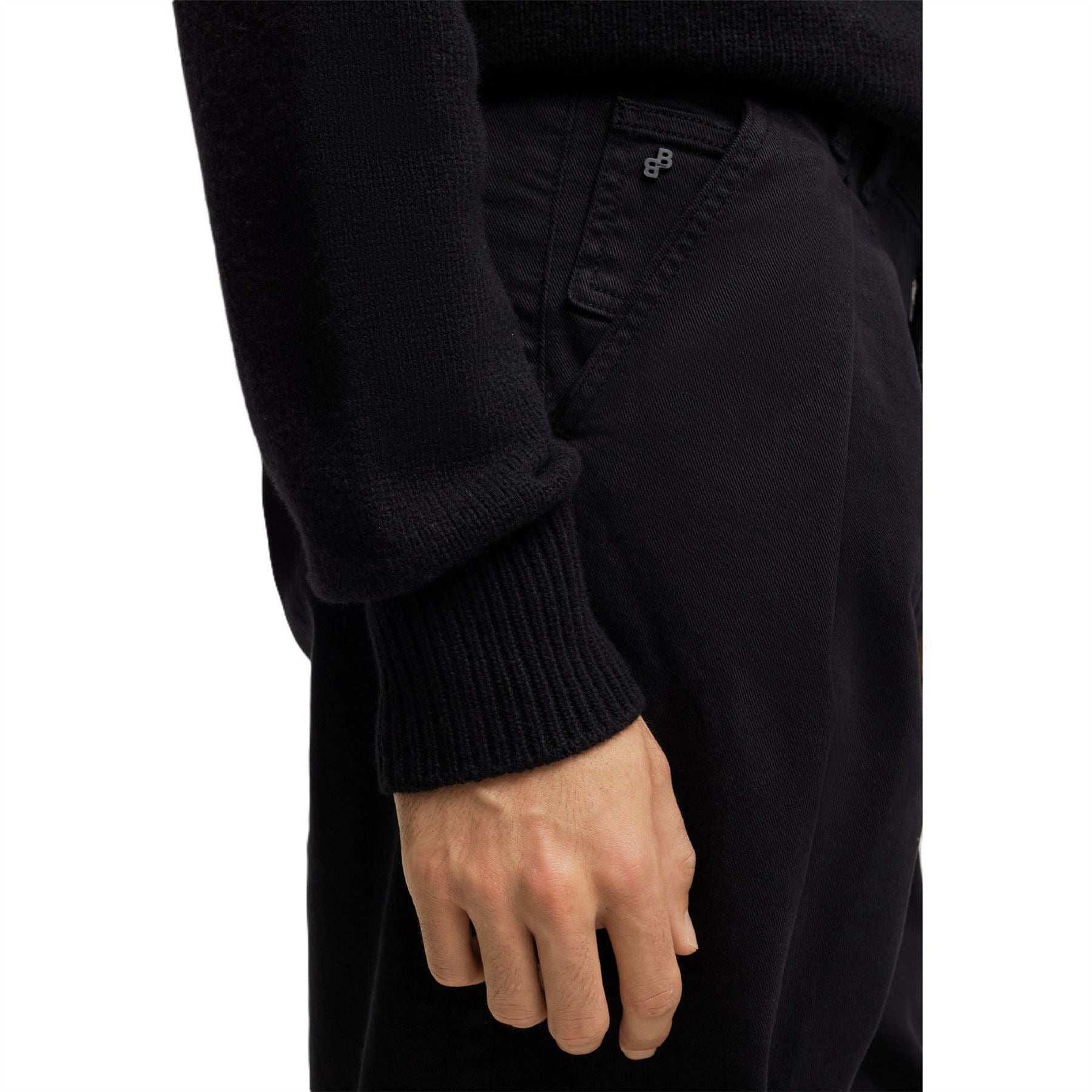 Boss Tulsa Solid Patterned Straight Chinos
