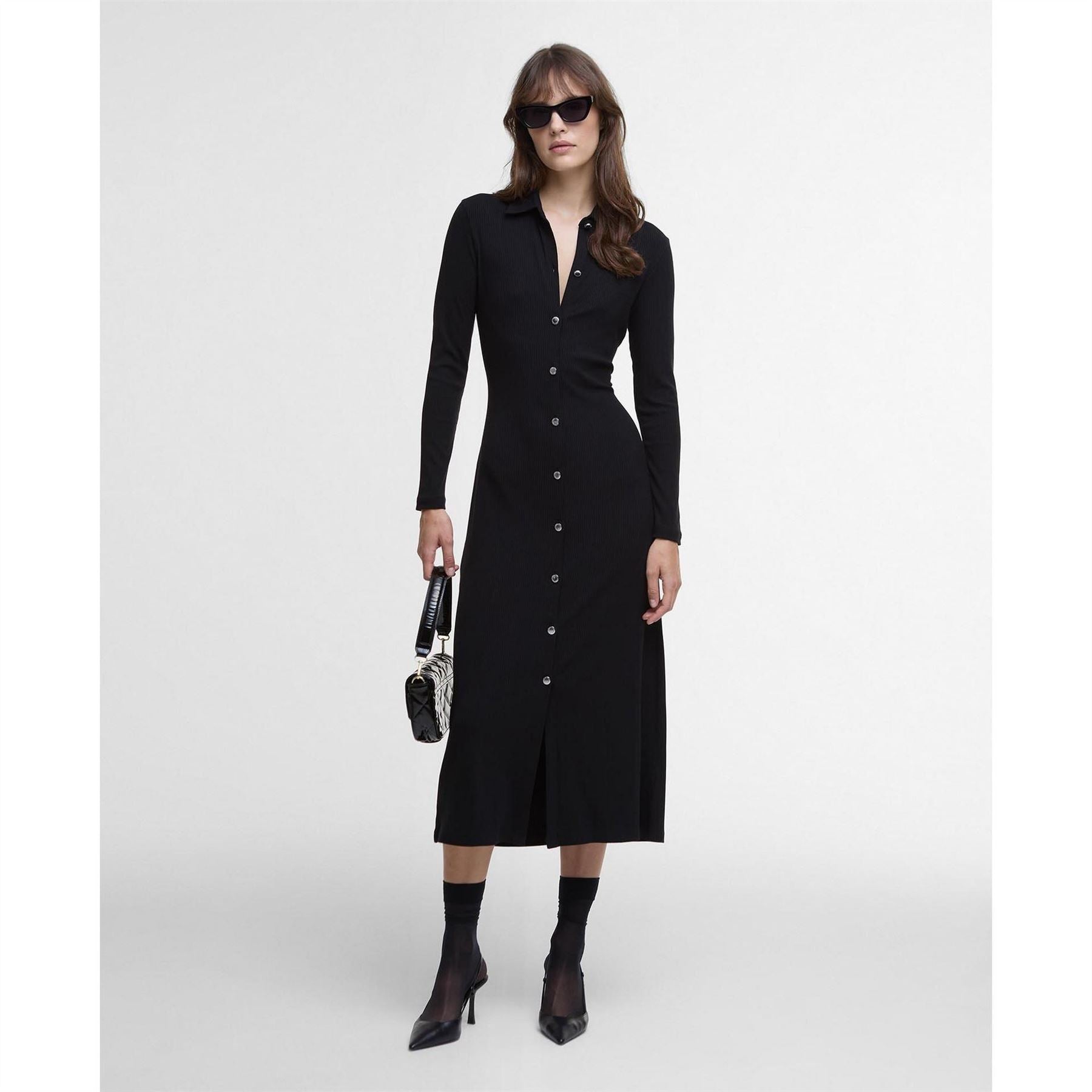 Barbour International Knitted Midi Dress