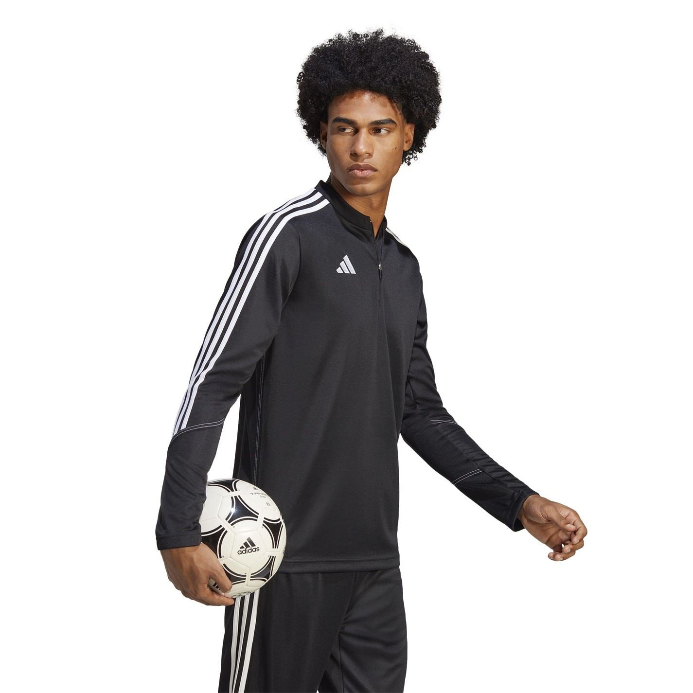 adidas Tiro23 Zip Neck Athletic Sweatshirt