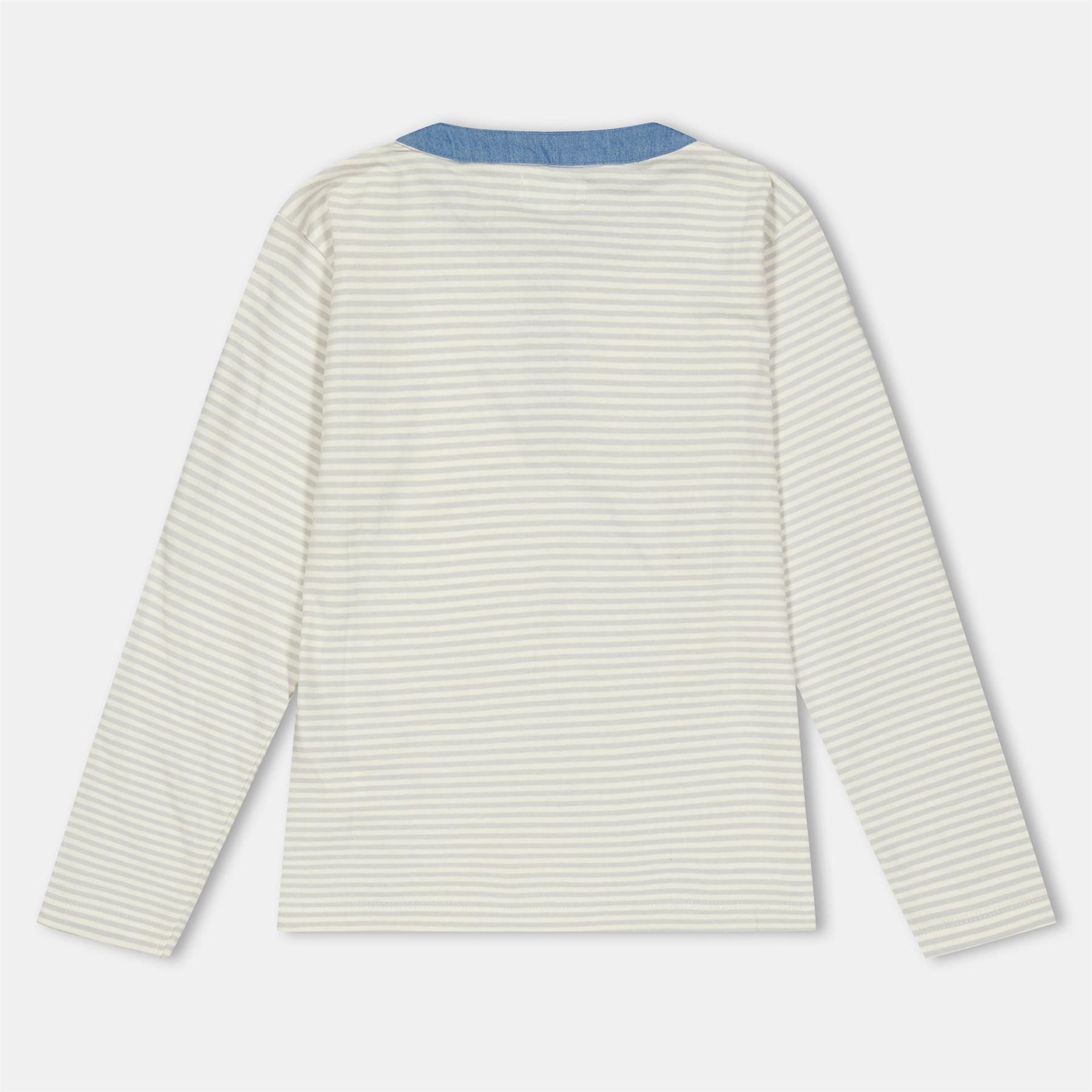 Lilly and Sid Regular Fit Stripe Henley T-Shirt
