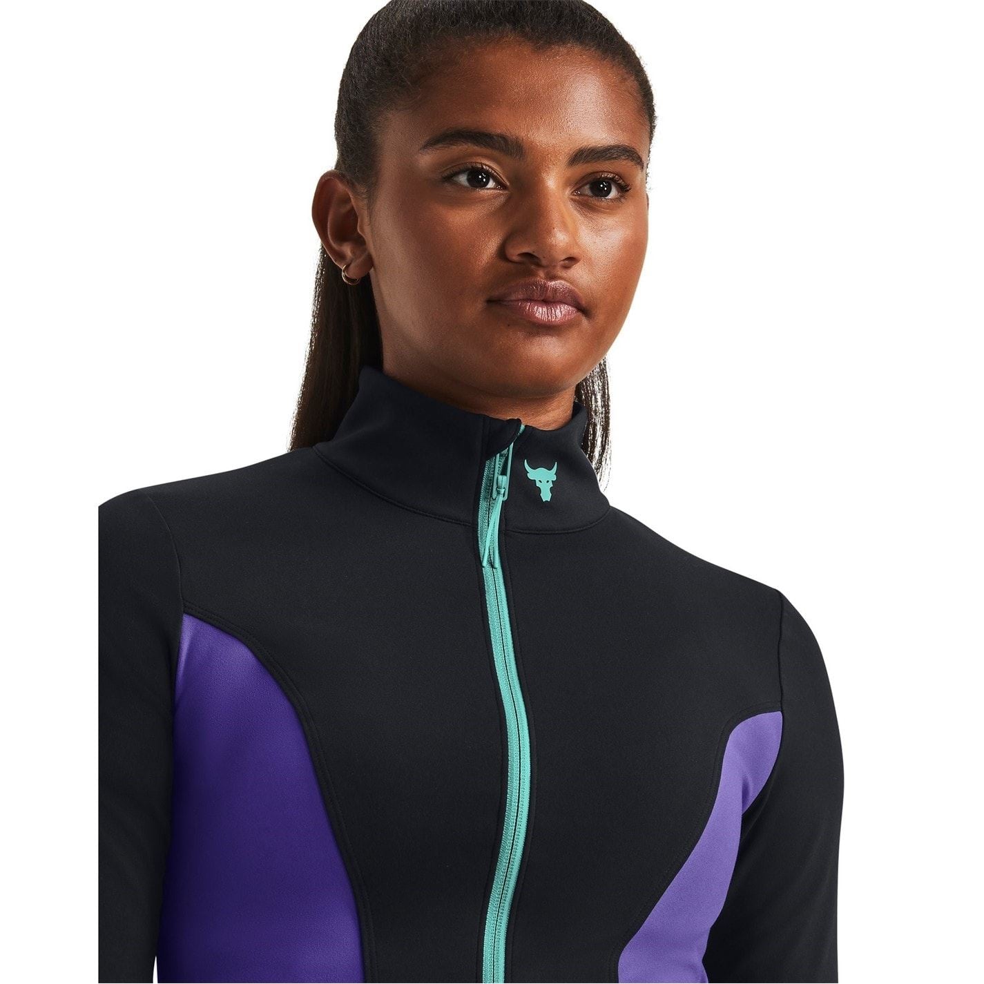 Under Armour Letsgo Cropped Mock Neck Slim Fit Sweatshirt