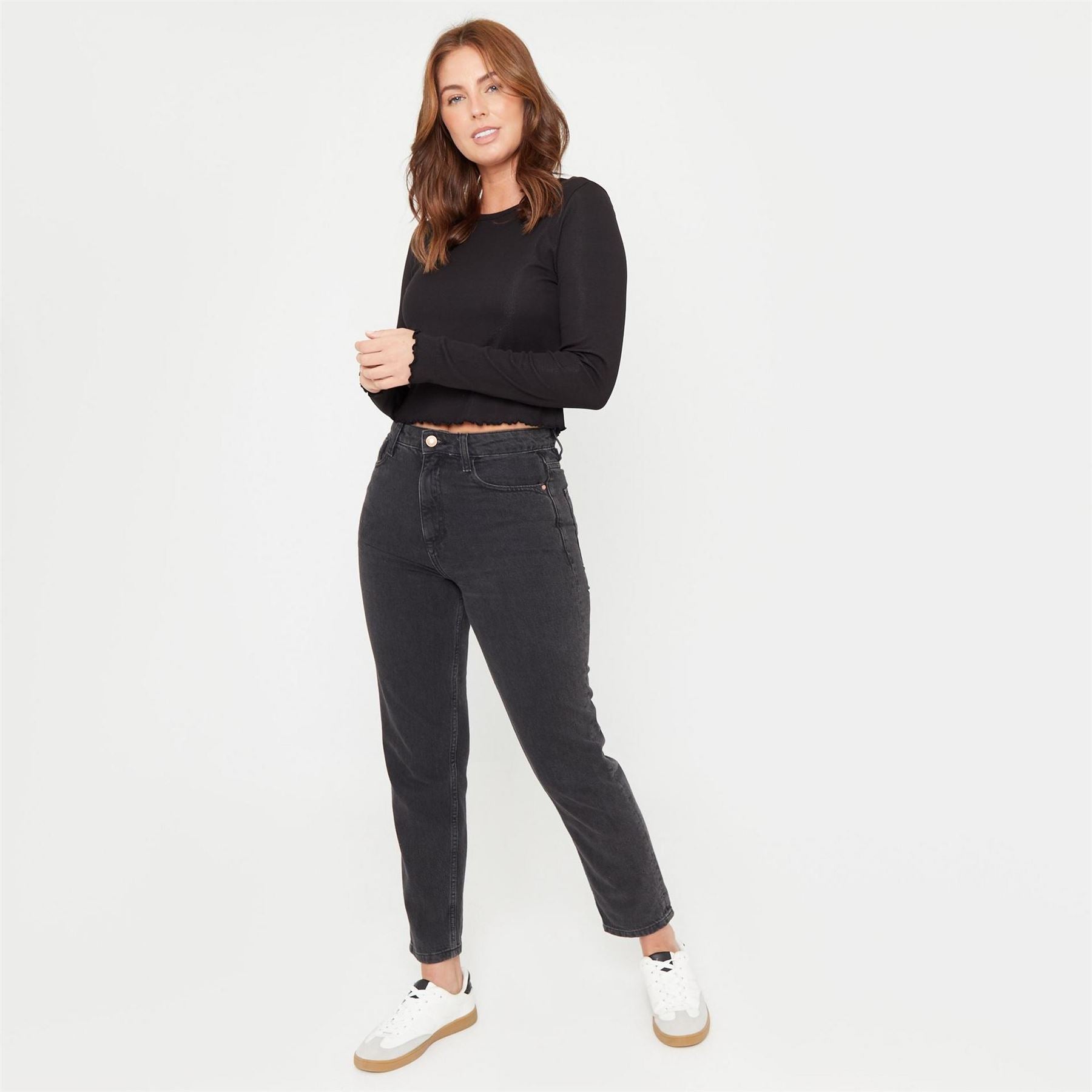 Be You Beyou Rib Long Sleeve Regular Fit T-Shirt