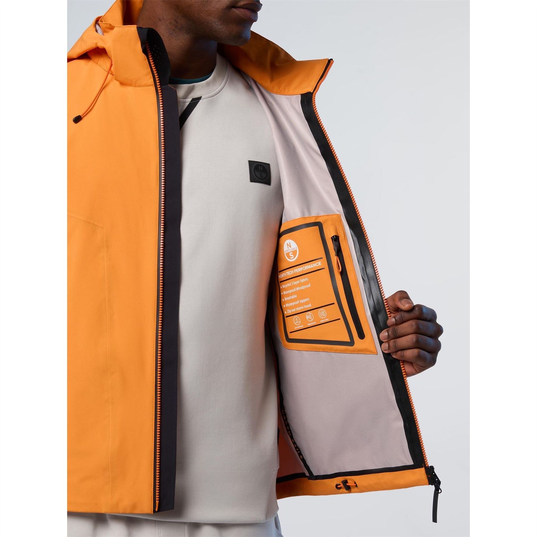 North Sails Tech Sailor Hooded Rain Jacket