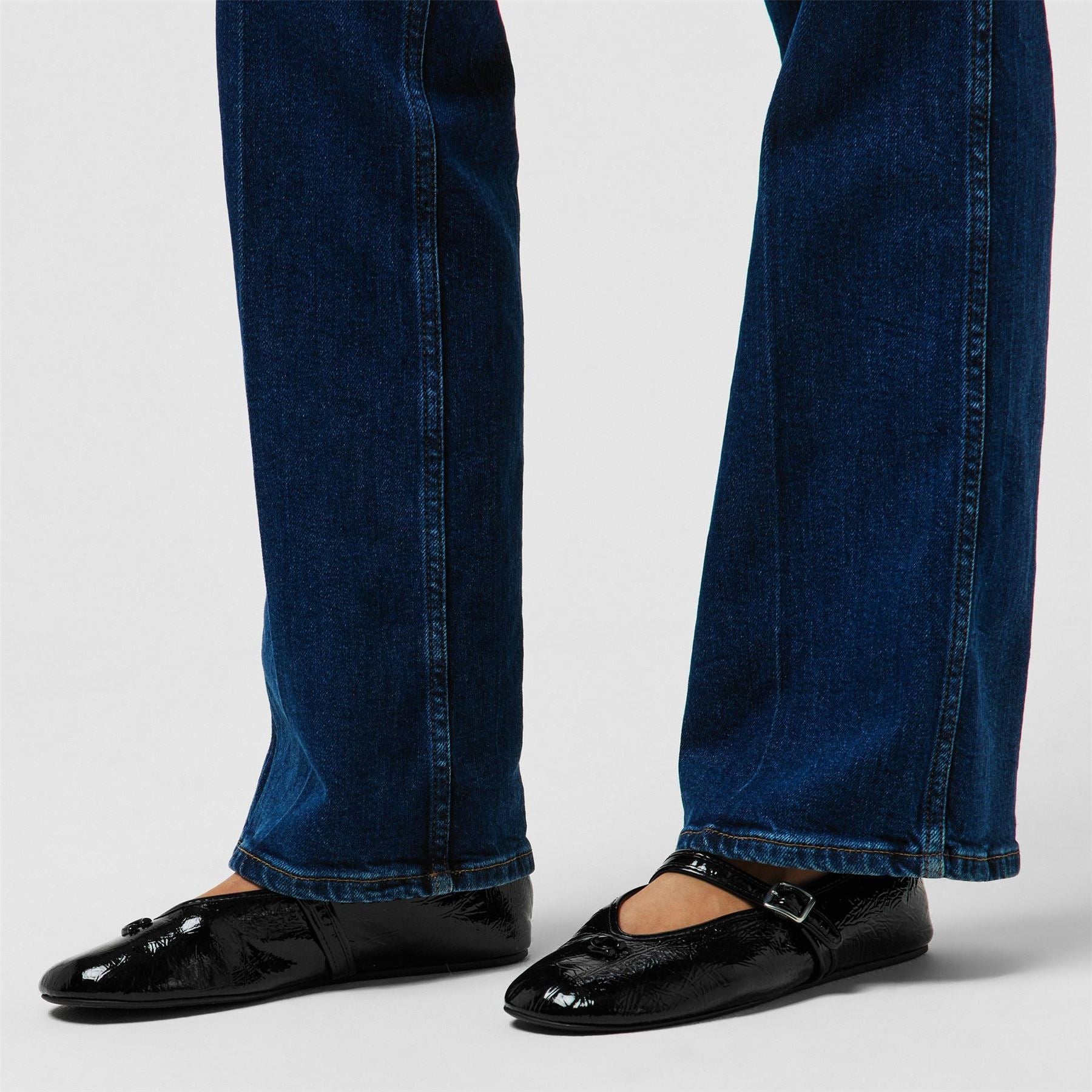 Coach Sculpt LD61 All Over Logo Mary Janes Flats