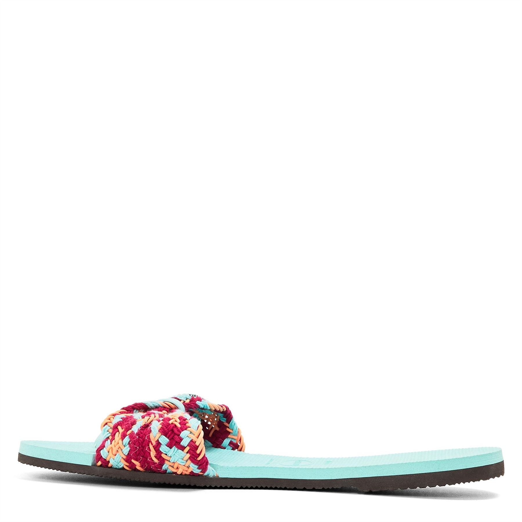 Havaianas Open Toe Basket Weave Slide Sandals