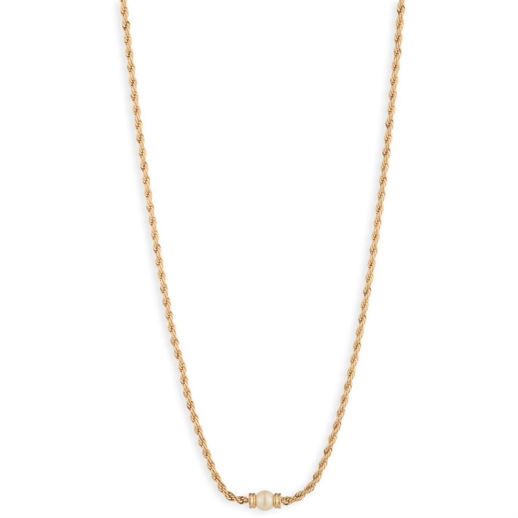 Lauren by Ralph Lauren Ralph Lauren Gold  And  Pearl Rope Necklace