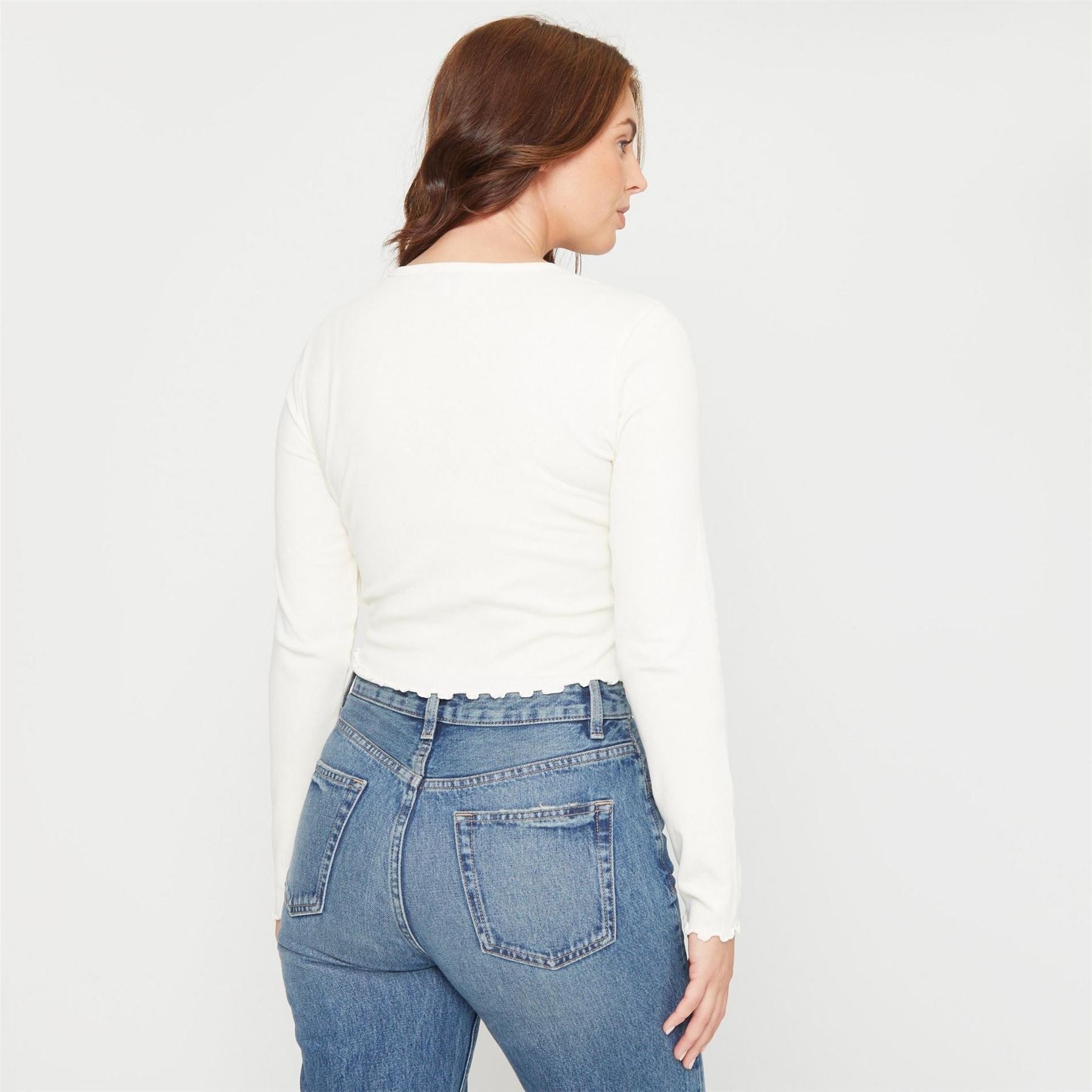 Be You Beyou Rib Long Sleeve Regular Fit T-Shirt