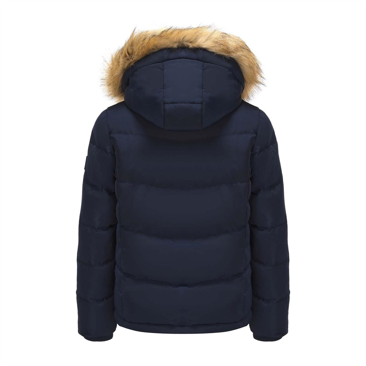 SoulCal 2 Zip Bubble Hooded Long Sleeve Short Puffer Jacket