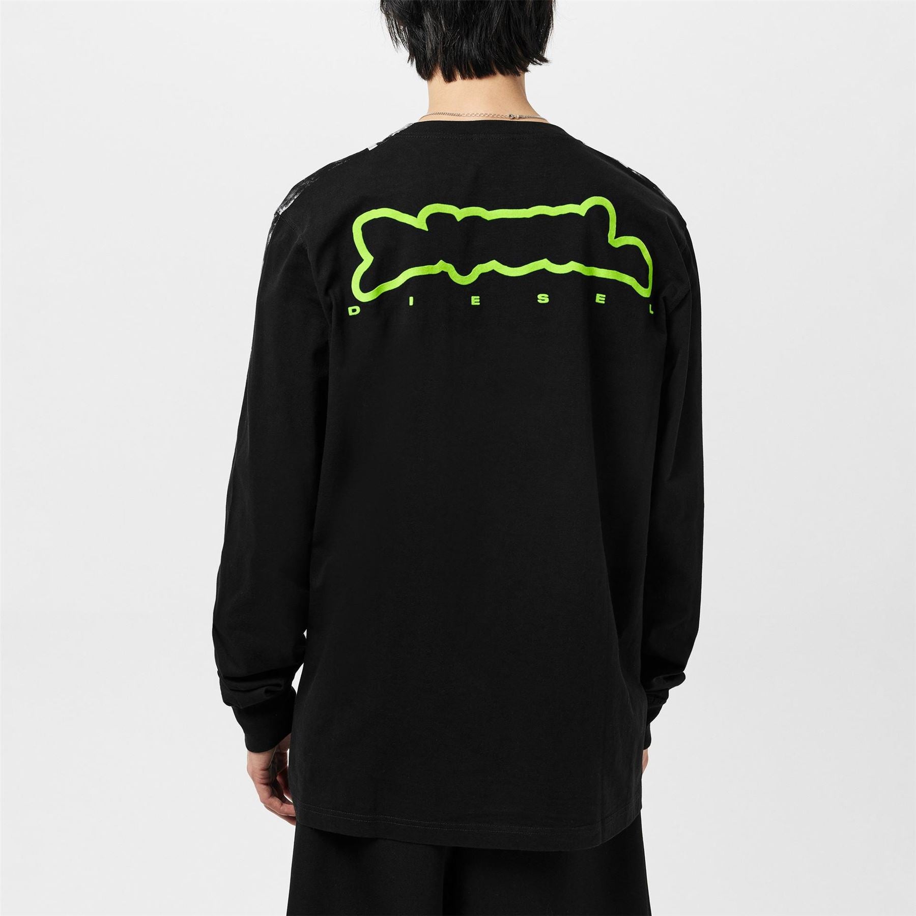 Diesel Regular Fit Long Sleeve Crew Neck T-Shirt