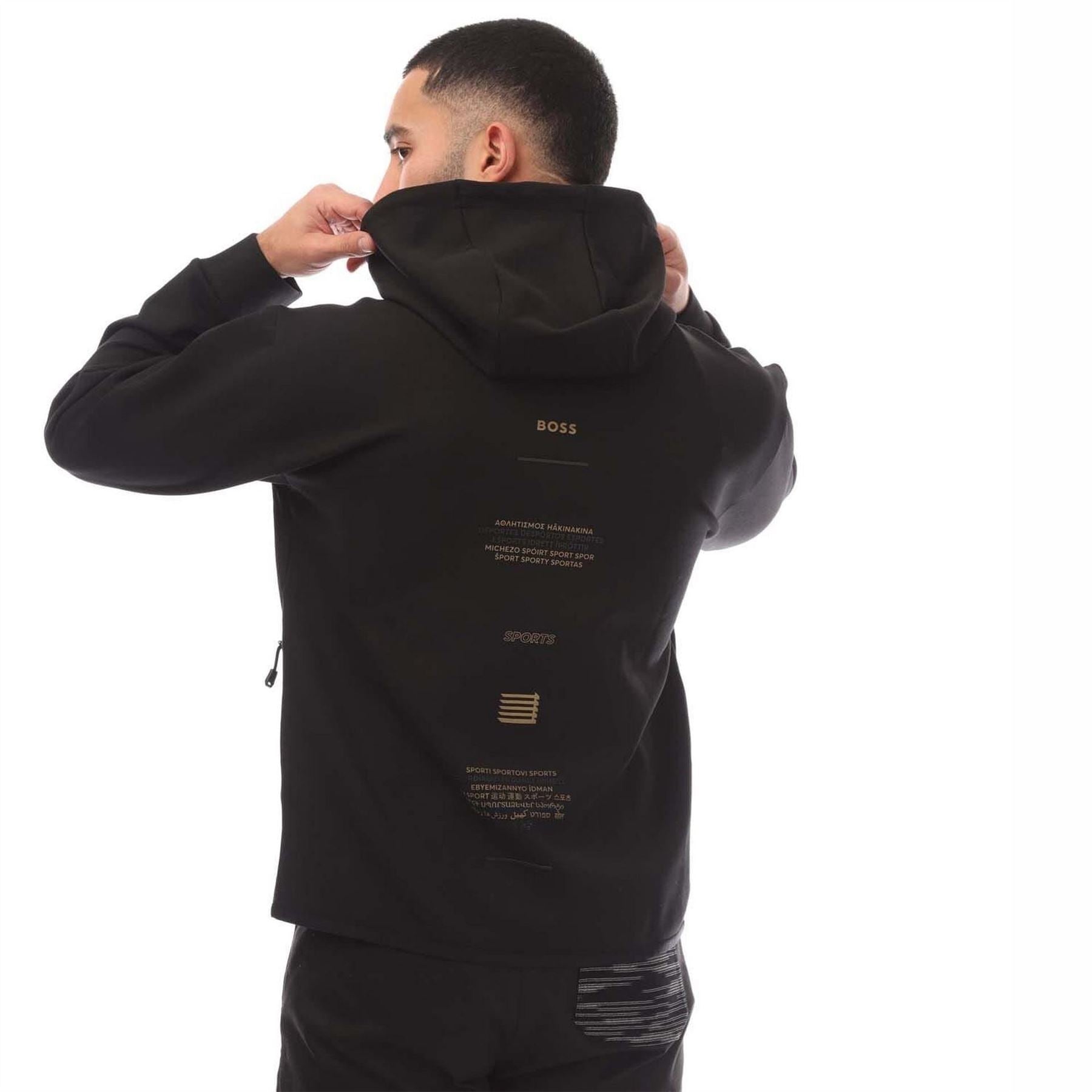 Boss Artwork Zip Up Hoodie