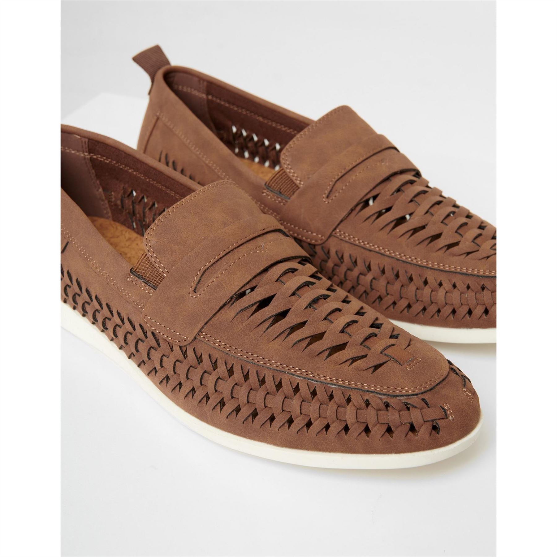 Threadbare Aaron Woven Embellished Venetian Loafers