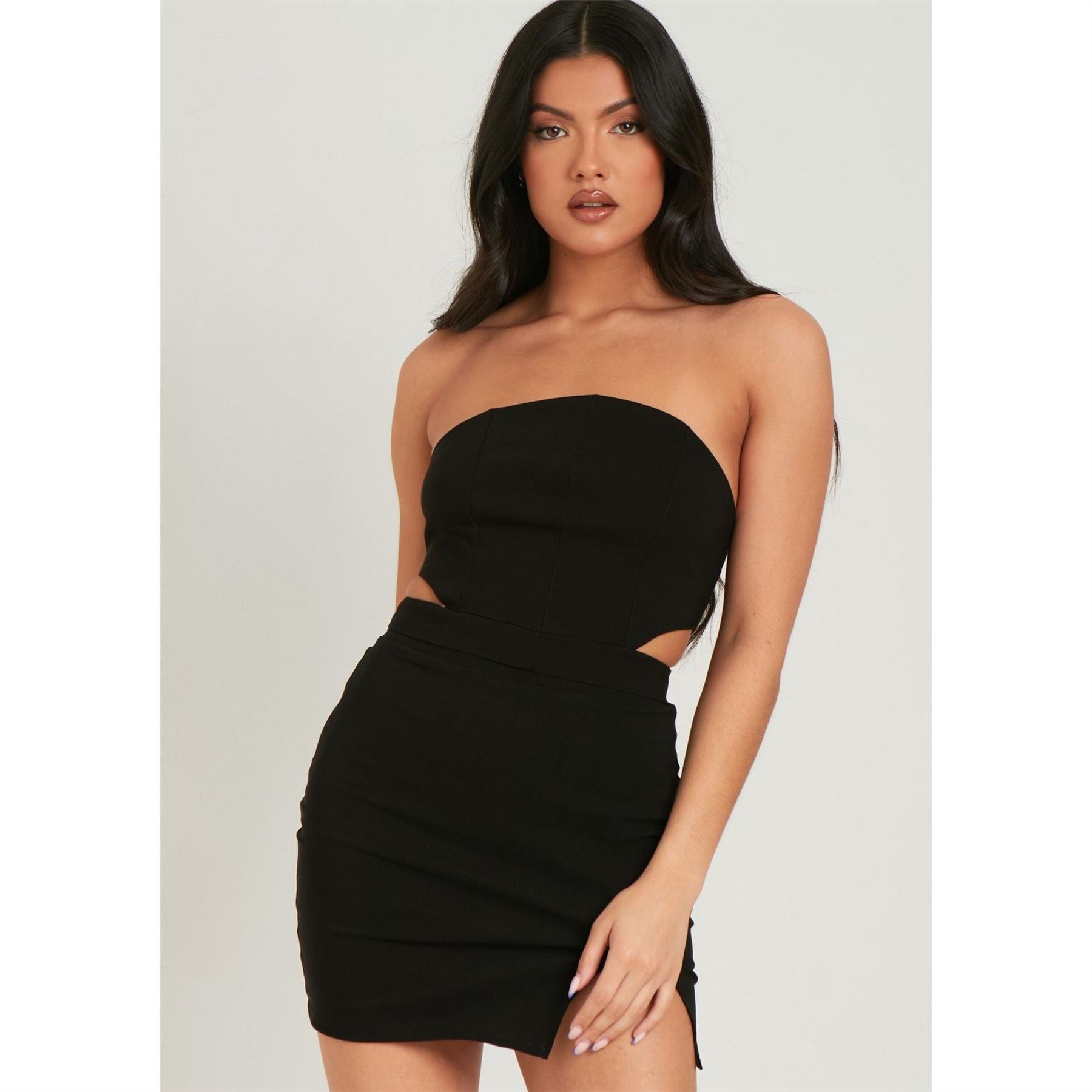 Missy Empire Tie Back Woven Corset Top